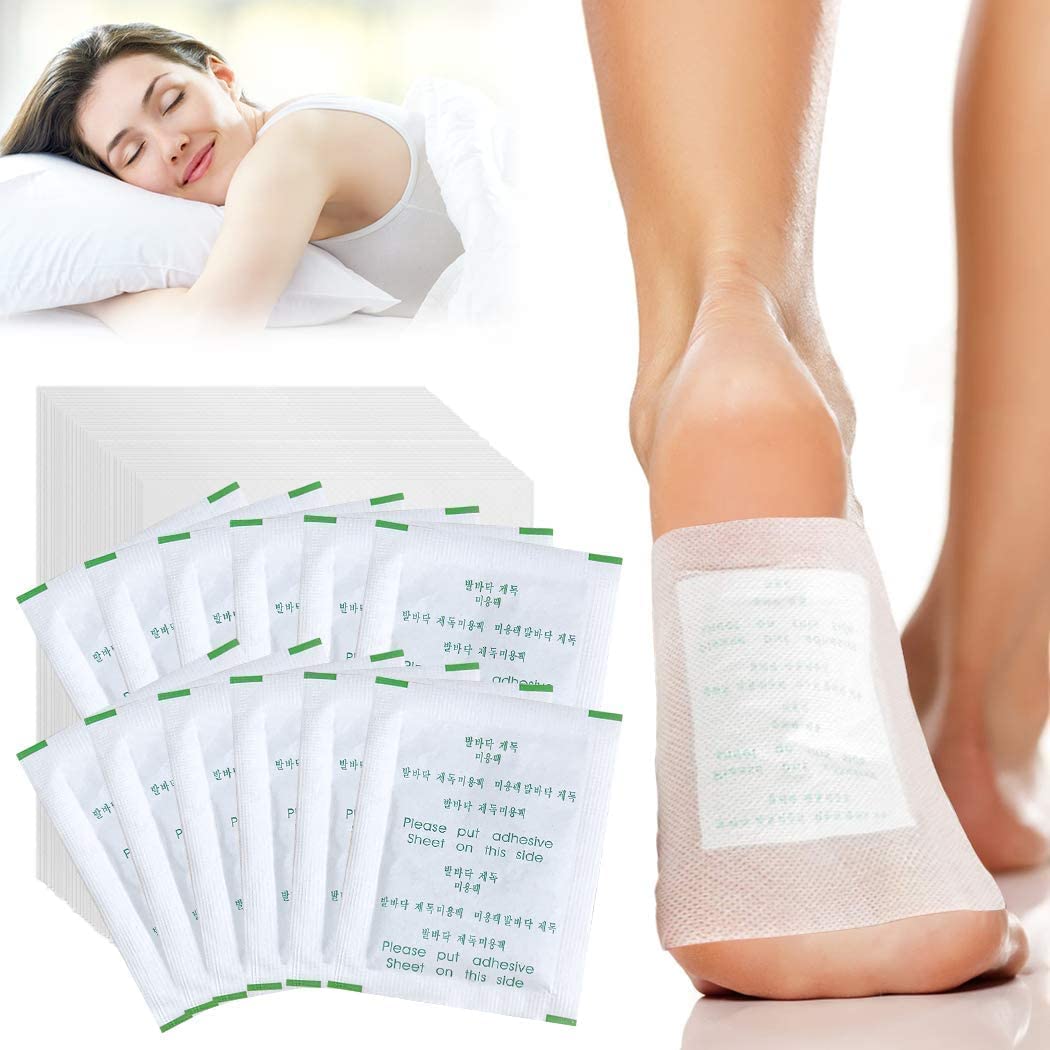 ACHAL 30-Pack Natural Deep Cleansing Detox Foot Patches - Relieve Pain & Stress, Improve Sleep, Circulation & Metabolism - Herbal Foot Pads for Men & Women (3 Packs) - Perfect for Nighttime Use, Travel & Post-Workout Recovery