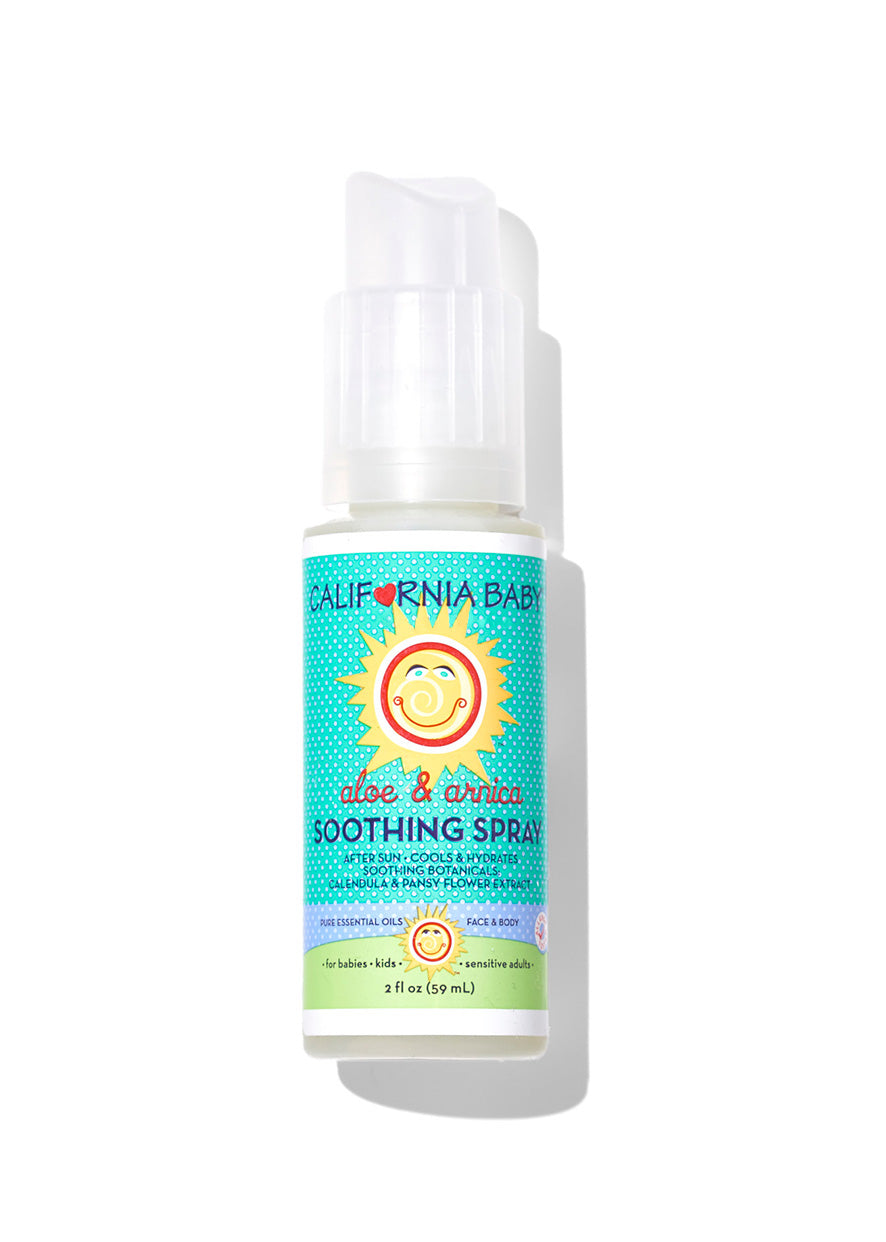 Aloe & Arnica Soothing Spray for Sunburn Relief & Skin Irritation - Natural Healing Spray for After Sun Care, Bug Bites & Minor Burns - Travel Size Sample    (Use for post-sun exposure, outdoor activities, first aid kits & on-the-go skin soothing)