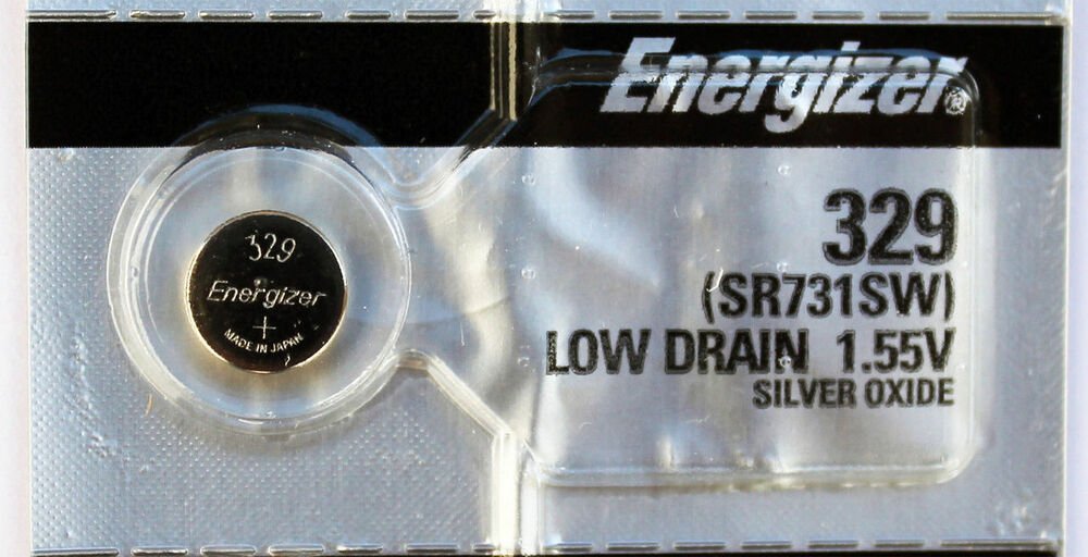 Energizer 329 1.55V Silver Oxide Watch Battery - Long Lasting Power for Watches, Calculators & Medical Devices - Perfect for Timex, Casio & Seiko Watches