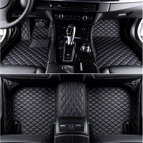 Premium Custom Car Floor Mats - Universal Fit for 99% Cars, Trucks & SUVs | Waterproof Leather Automotive Floor Liners | Vehicle-Specific Design | Black Car Accessories | Perfect for Daily Commute, Road Trips & All-Weather Protection