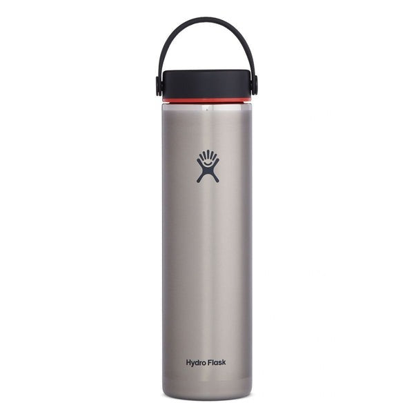 24 oz Lightweight Wide Mouth Water Bottle - Insulated Stainless Steel for Hiking, Camping & Outdoor Adventures - BPA Free, Leak Proof & Durable