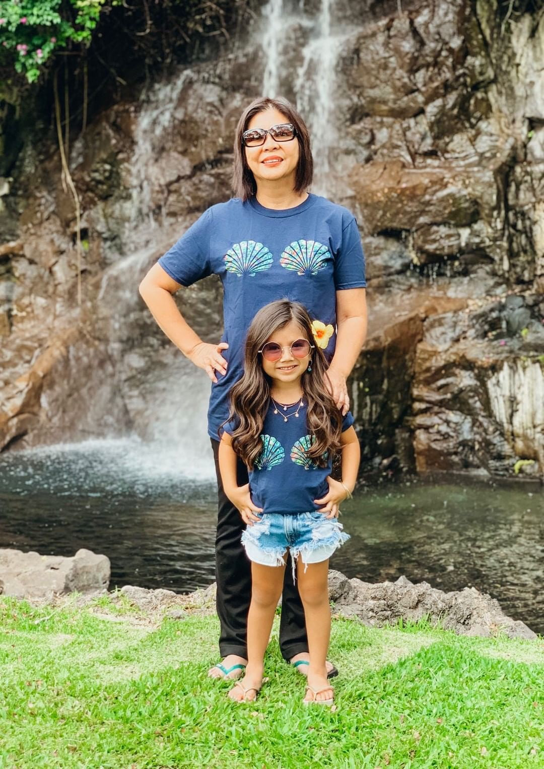 Kids' Abalone Mermaid & Merman Shell Print T-Shirt - Perfect for Beach Vacations & Summer Playdates