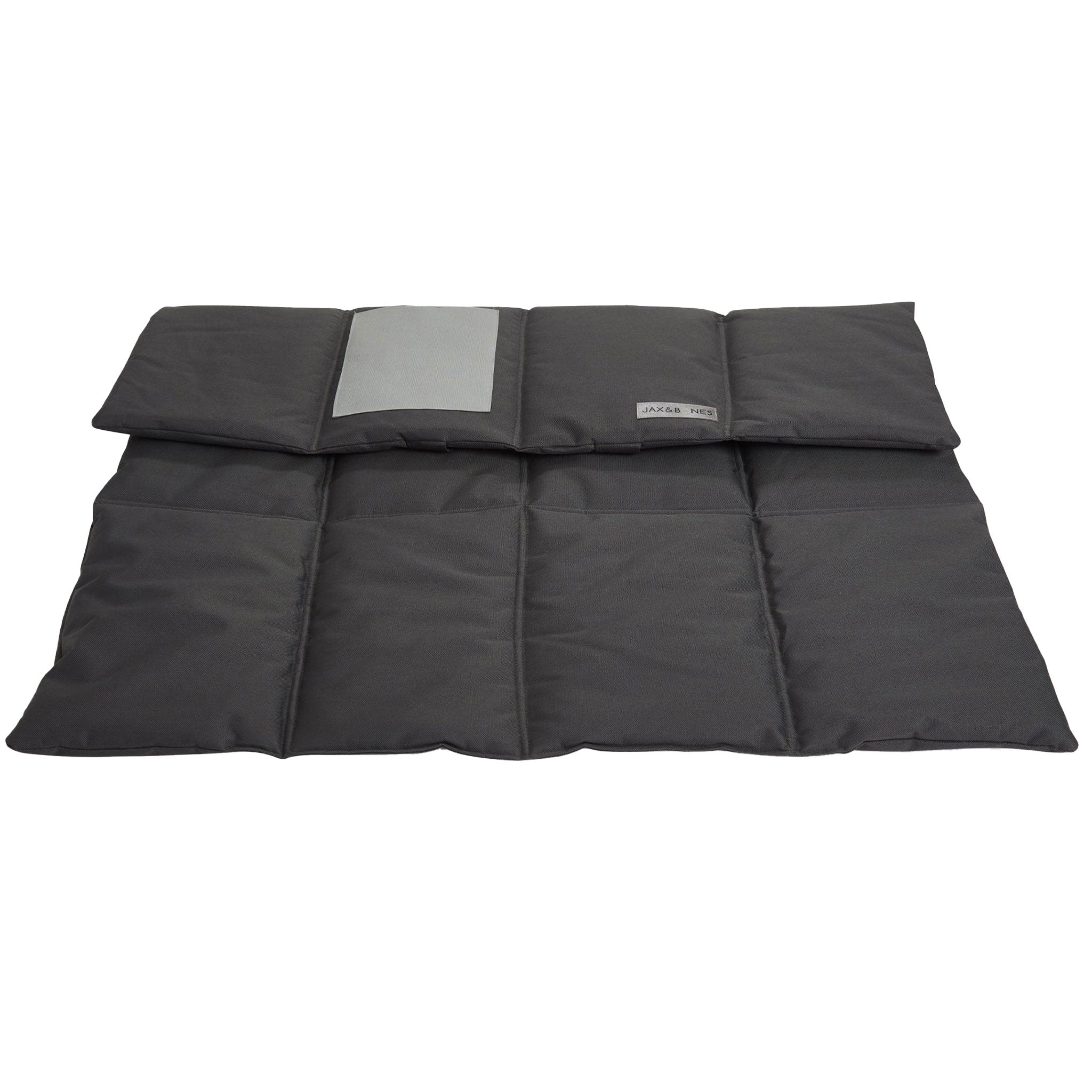 Jax & Bones 3-in-1 Roll Up Mat for Dogs - Waterproof, Non-Slip, Portable Pet Travel Mat in Charcoal - Perfect for Camping, Hiking & Outdoor Adventures