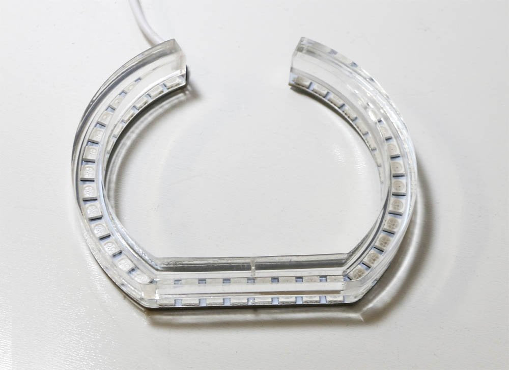 DTM Style RGB LED Angel Eye Halo Rings with Acrylic Covers for BMW Headlights - Upgrade Your BMW's Front Grille & Headlight Style (E36 E46 E90 F30 Models) - Perfect for Night Driving & Car Shows