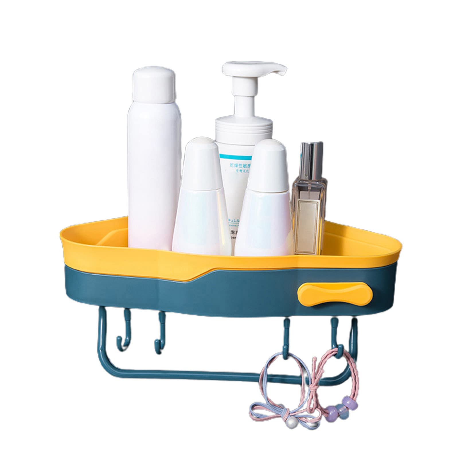 Ayyufe Bathroom Storage Organizer - Hollow Plastic Shower Shelf with Rounded Edges, Space Saving Bathroom & Kitchen Organizer | Perfect for Shower Caddies, Toiletries Storage & Small Space Organization