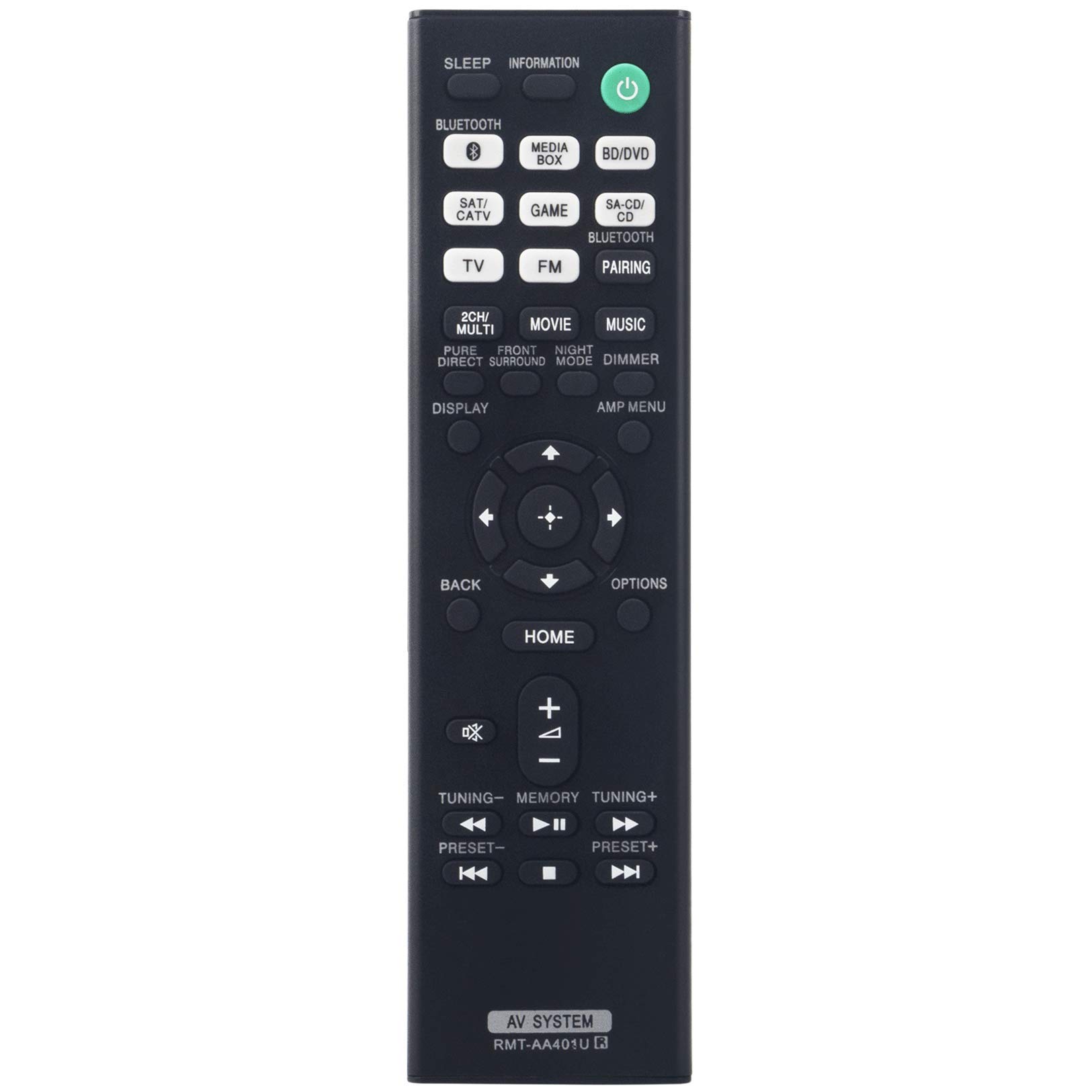 Original Remote Control Replacement for Sony STR-DH190/STR-DH590/STR-DH790 AV Receiver - Universal Multi-Channel Audio System Remote - Perfect for Home Theater & Entertainment Setup