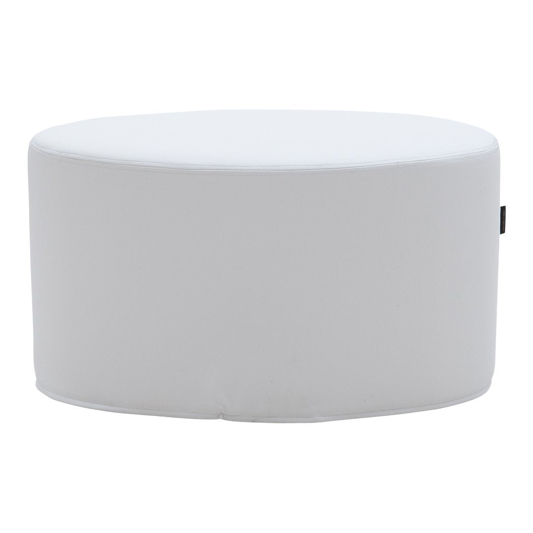 Busk Hertzog Bon Bon Pouf Ottoman - Soft Round Footstool, Extra Comfort for Living Room, Bedroom & Nursery - Perfect for Relaxing, Reading & Decorating