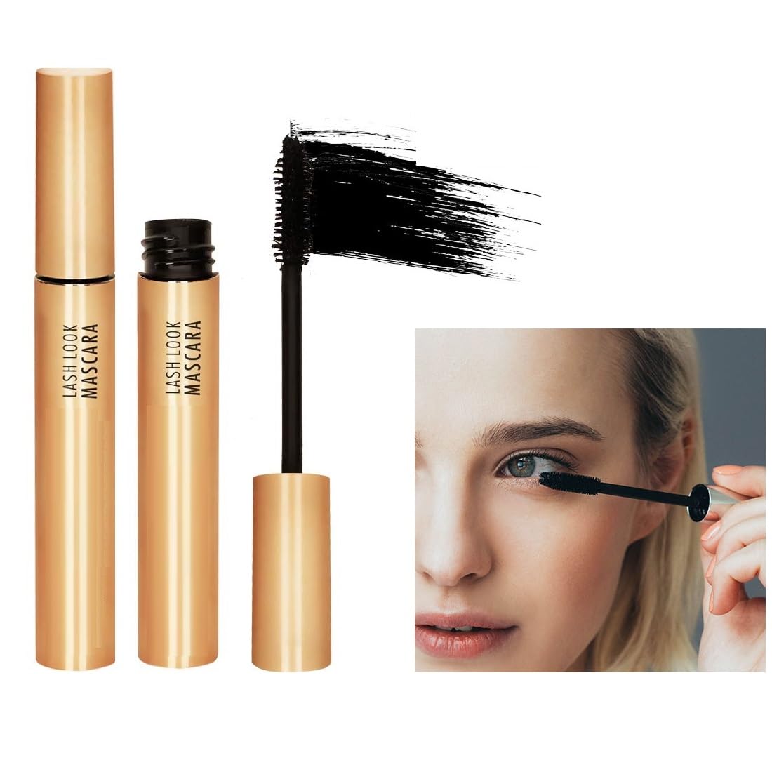 Waterproof Volumizing Mascara - Smudge Proof & Curling Black Mascara for Long Lashes (9g) | Perfect for Everyday Wear, Date Night & Special Occasions