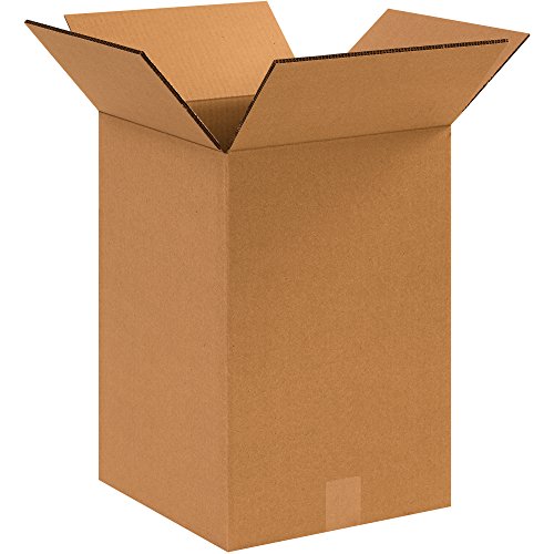 Heavy-Duty Double Wall Corrugated Cardboard Boxes 15 Pack - 12x12x18 Inches, Kraft Brown - Shipping, Moving & Storage Boxes for Home, Office & E-Commerce Packaging