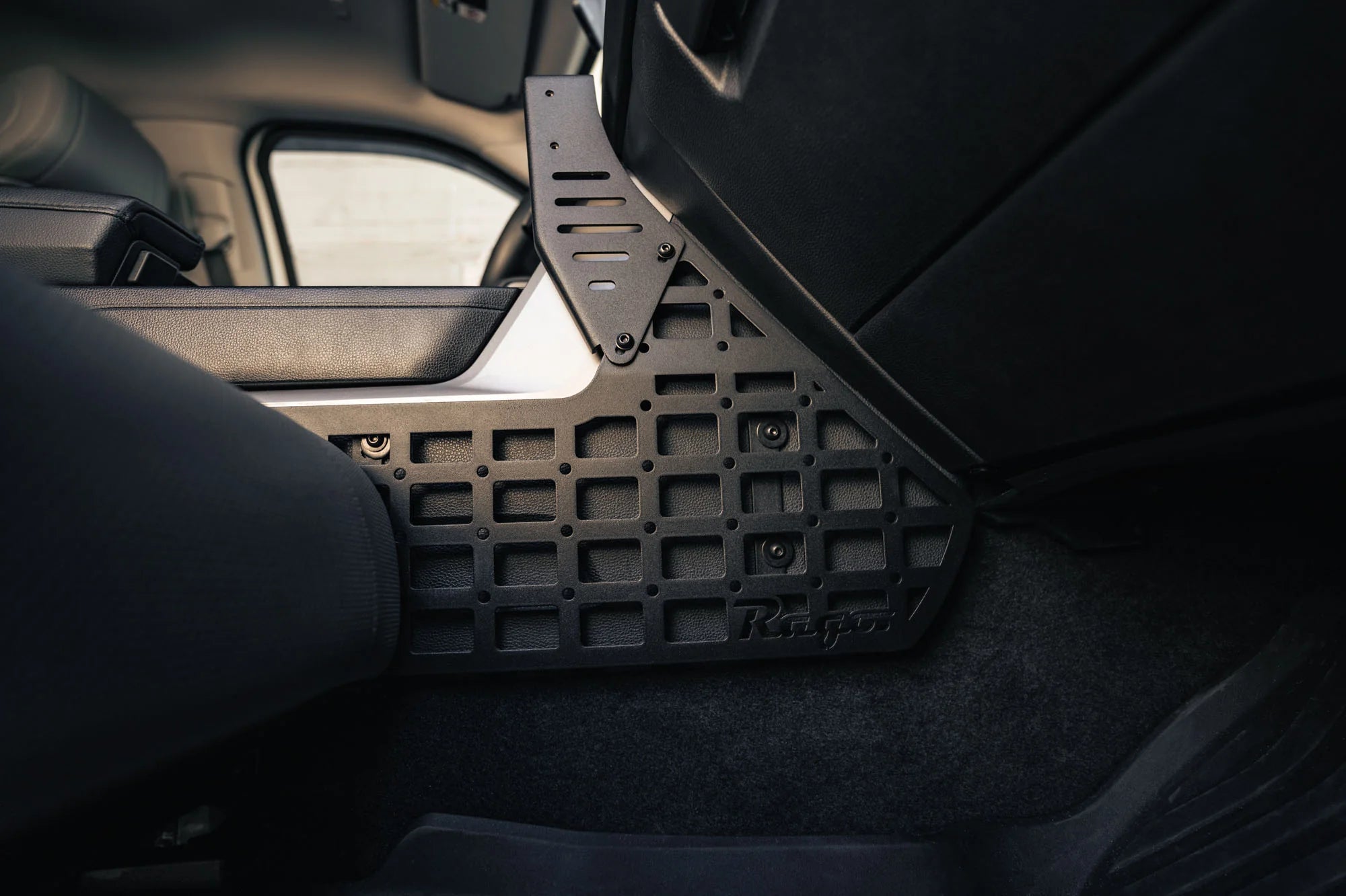 Rago Fabrication Center Console MOLLE Panels & Device Bridge for 2022+ Toyota Tundra - Durable Storage Solution for Off-Road Gear & Electronics Organization