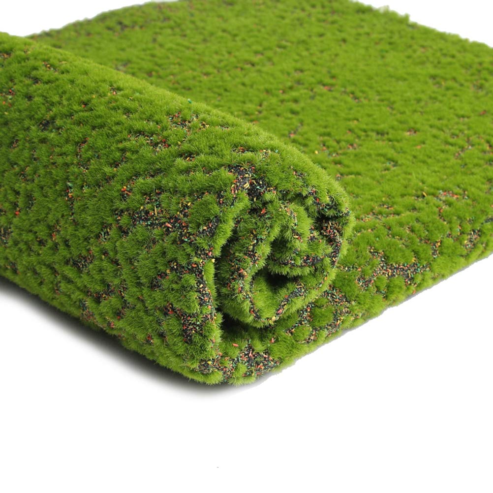 Artificial Moss Lichen - Fake Green Plants for Home Garden & Patio Decor - Indoor/Outdoor Use