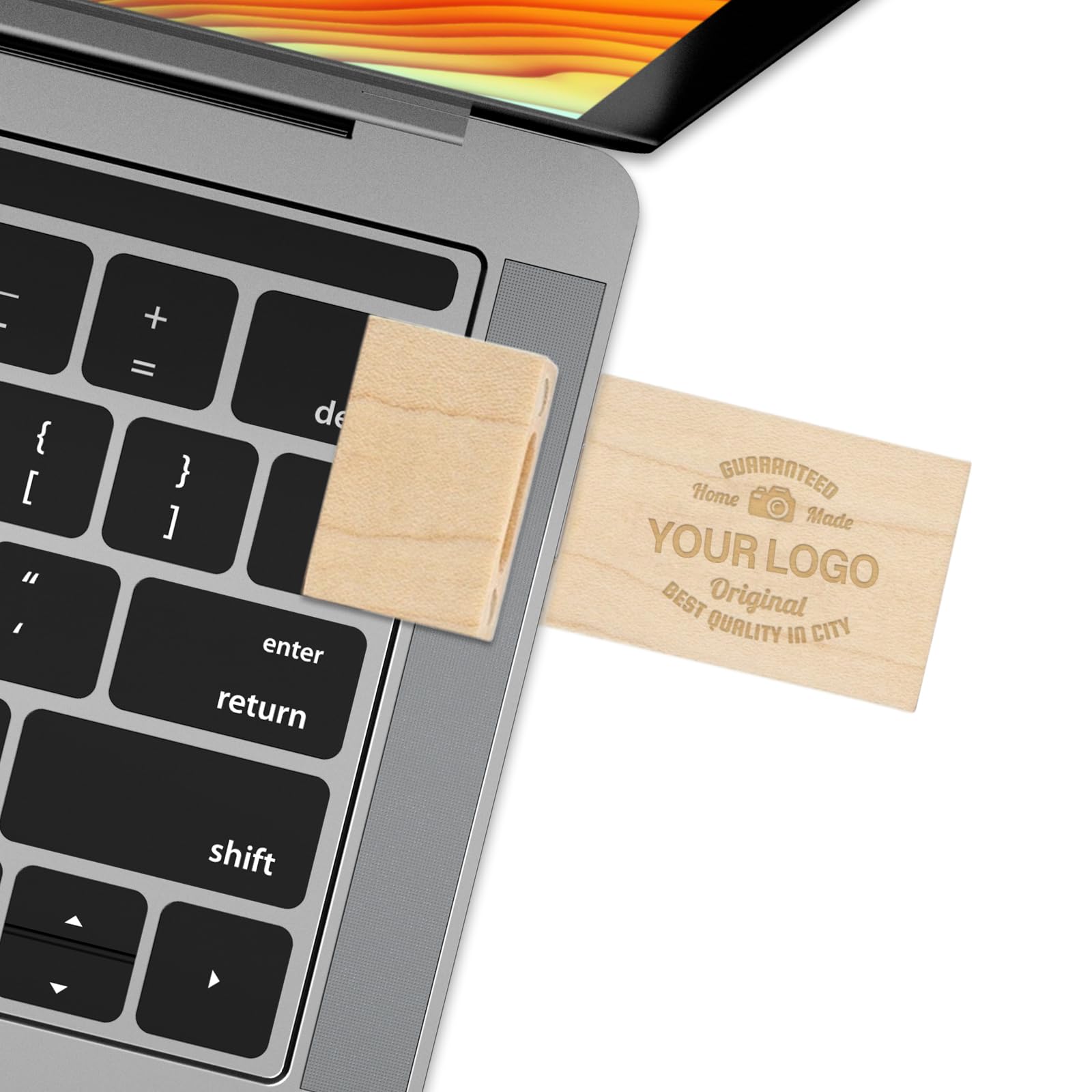 Custom Wooden USB Flash Drive 2GB - 25 Pack Bulk Memory Sticks with Gift Box | Personalized USB 2.0 Thumb Drives for Corporate Gifts, Wedding Favors & Business Promotions (Maple/Walnut) | Perfect for Trade Shows, Employee Rewards & Client Appreciation