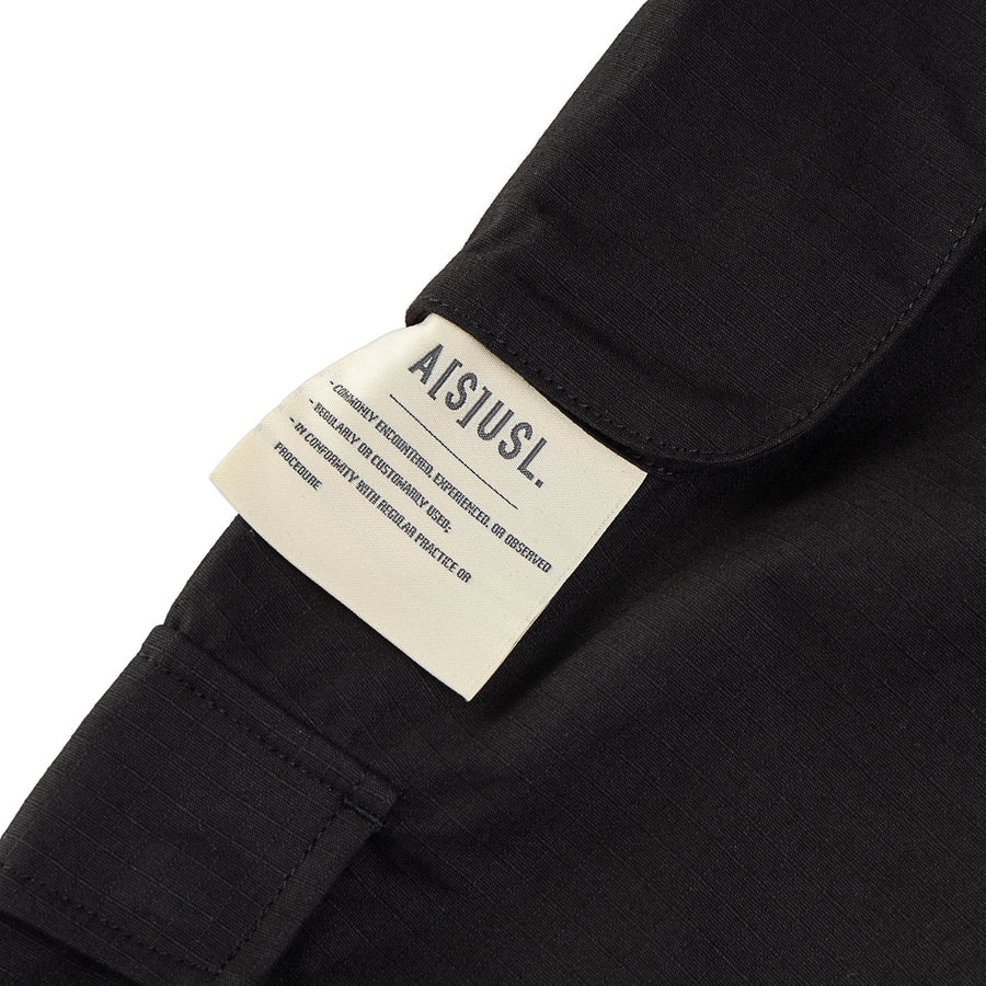 ASUSL Ripstop Four Pocket Cargo Pants for Men - Durable Tactical Work Pants - Black - Perfect for Outdoor, Hiking, and Workwear