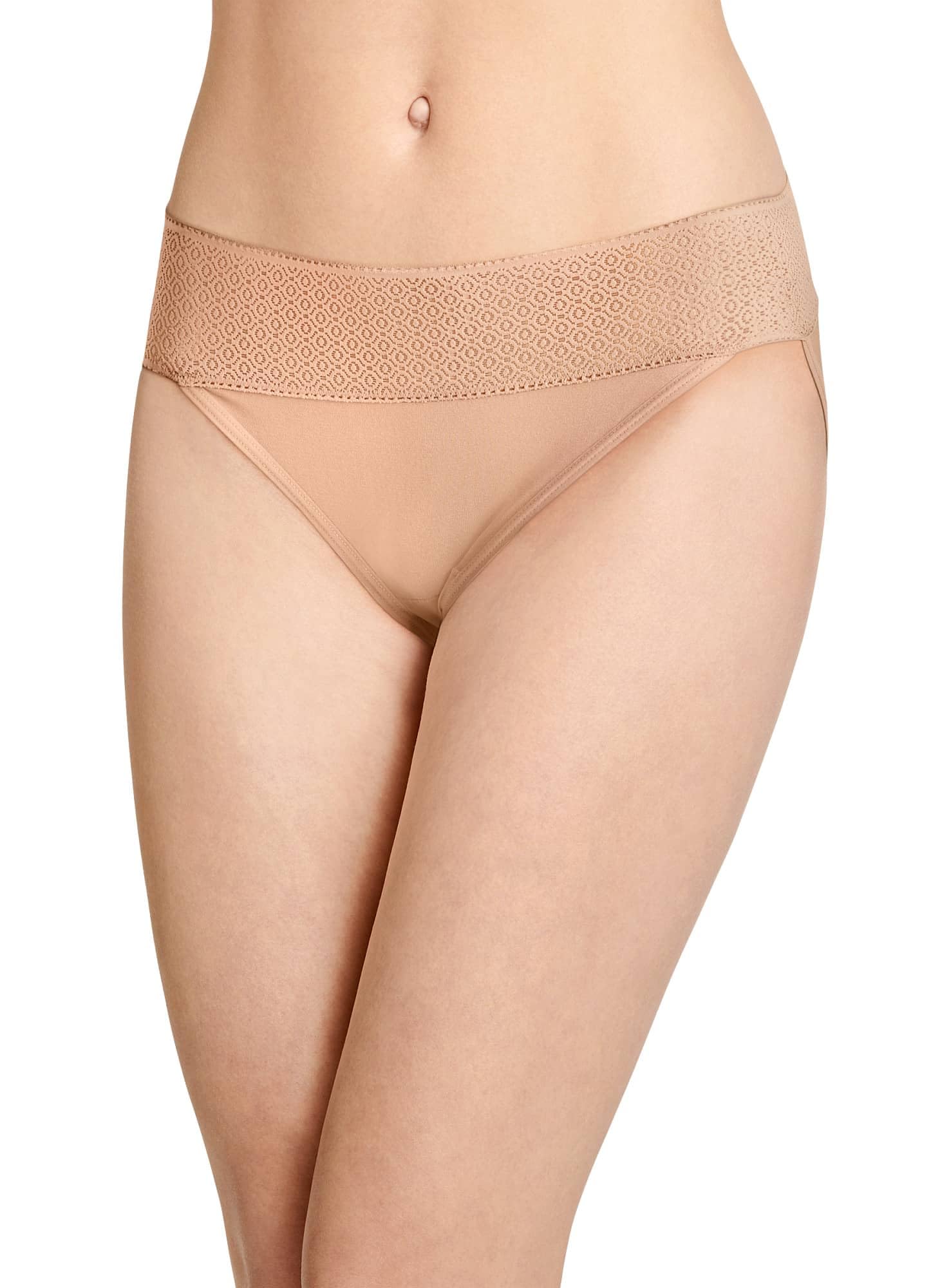 Jockey Women's Soft Touch Lace Modal Bikini Underwear - Comfortable Breathable Panties for Everyday Wear & Sleep