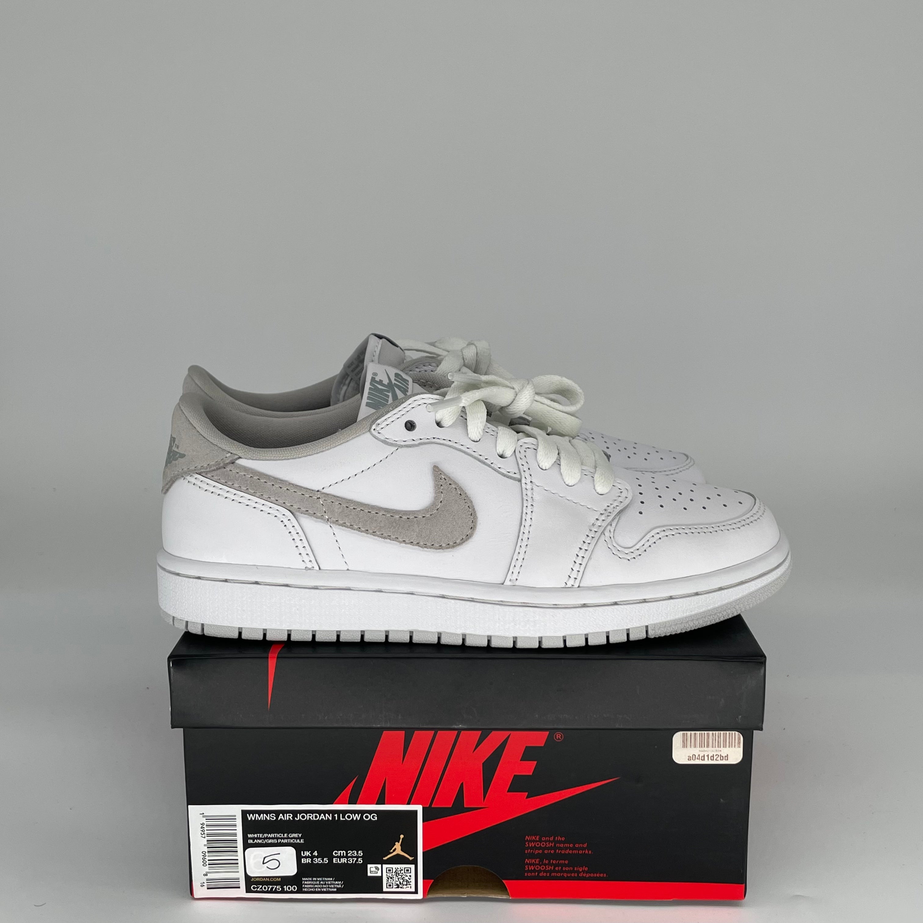 AIR JORDAN 1 LOW NEUTRAL GREY Womens Size 5 Sneakers CZ0775-100 - Perfect for Casual Wear, Street Style & Everyday Comfort
