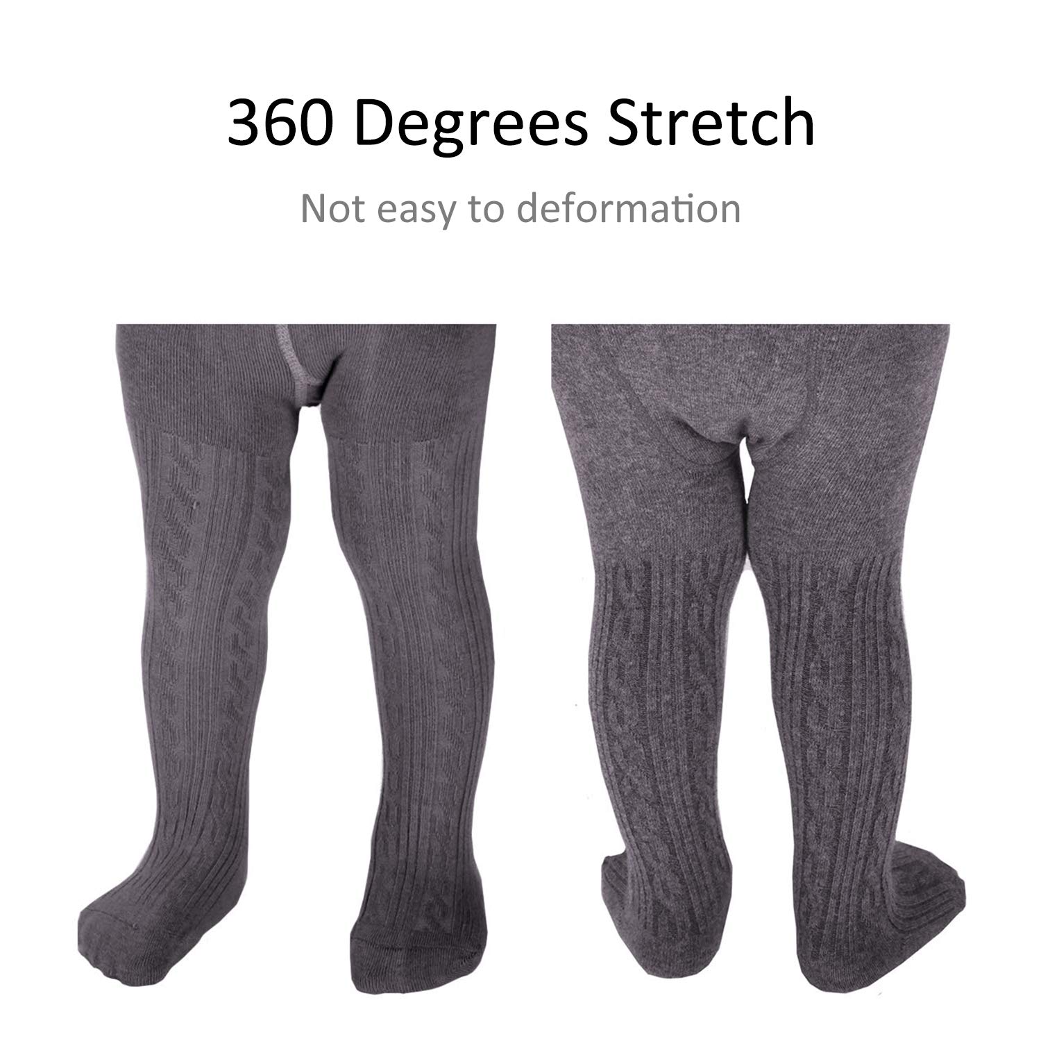 Baby Girls Cotton Tights - Soft Seamless Knit Leggings for Infants & Toddlers | Perfect for Playtime, Daycare & Winter Layering