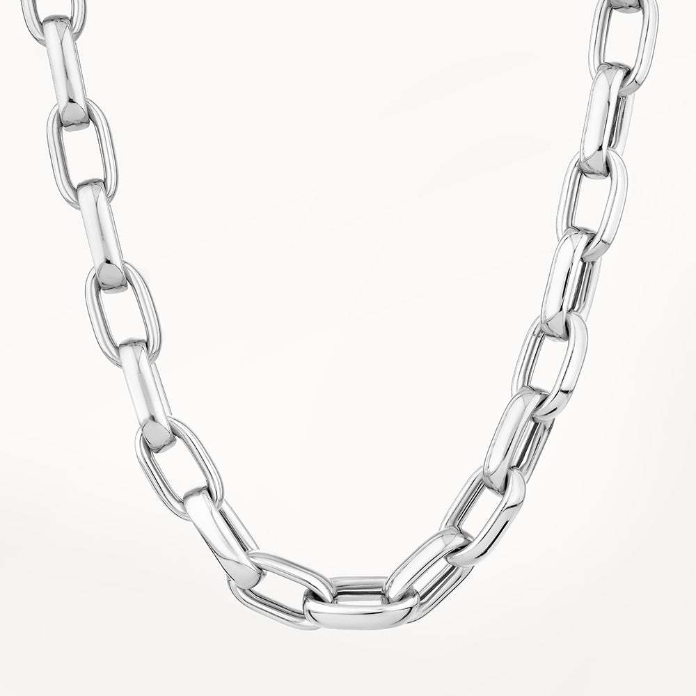 Stylish Silver Maxi Paperclip Chain Necklace for Women - Perfect for Layering, Office Wear & Everyday Fashion Accessories