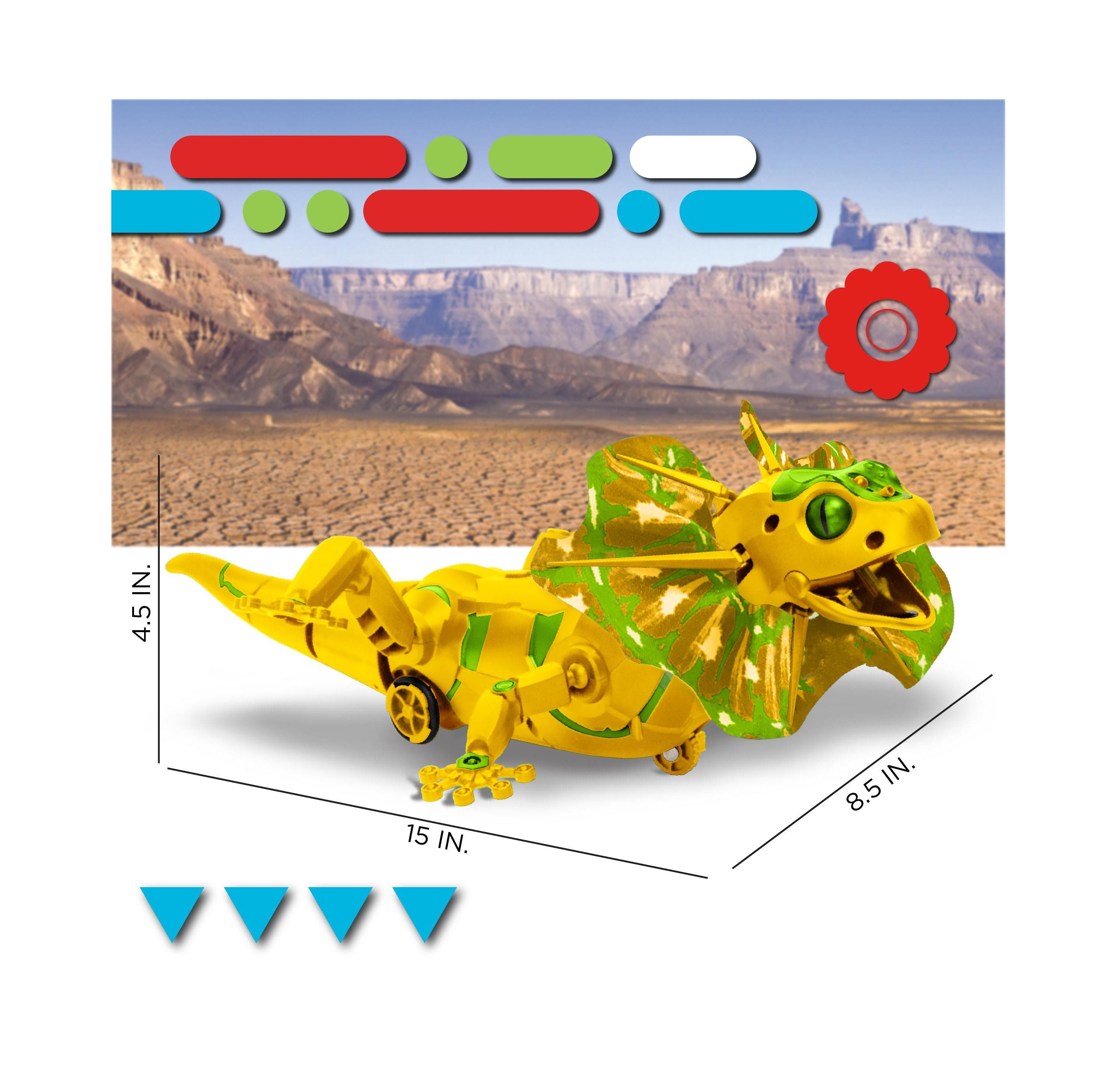 Discovery Kids Interactive RC Lizard Toy - DIY STEM Learning Remote Control Robot for Kids Ages 6-12 | Science Educational Toy for Indoor & Outdoor Play