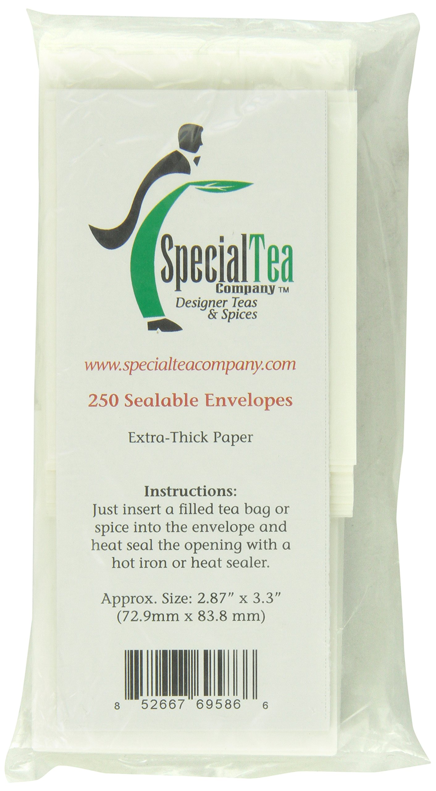 250 Count Tea Bag Envelopes & Favor Bags - Premium Kraft Paper Tea Sachets for Wedding Favors, Party Gifts, and DIY Crafts - Perfect for Tea Packaging, Bridal Showers, and Small Gift Bags
