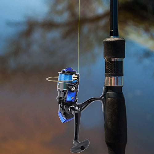 **YF Series 2000-Black Fishing Reel - 12BB Ball Bearing, Plastic Plated for Freshwater & Saltwater Fishing - Perfect for Bass, Trout, and Offshore Angling**