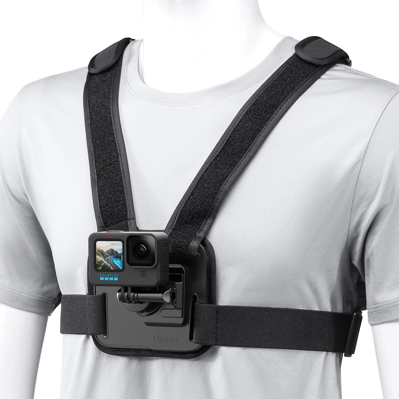 Ulanzi CM028 Go Quick II Magnetic Action Camera Body Mount Harness for GoPro Hero 11/10/9/8/7 - Secure & Adjustable Chest Mount for Outdoor Sports, Vlogging, and Adventure Filming