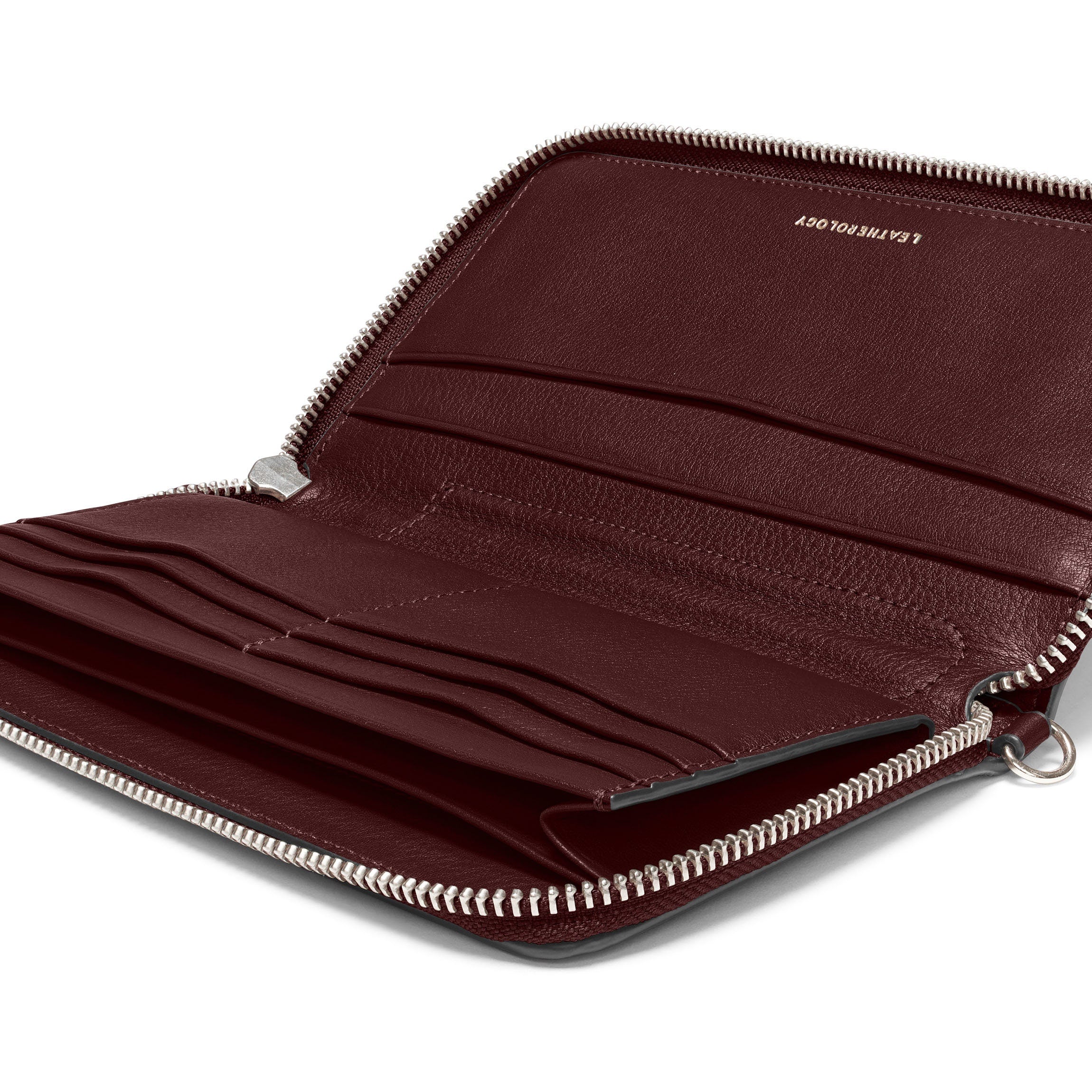 Windsor Checkbook Wallet in Bordeaux - Slim Leather Checkbook Cover with RFID Protection - Perfect for Business, Travel & Everyday Use