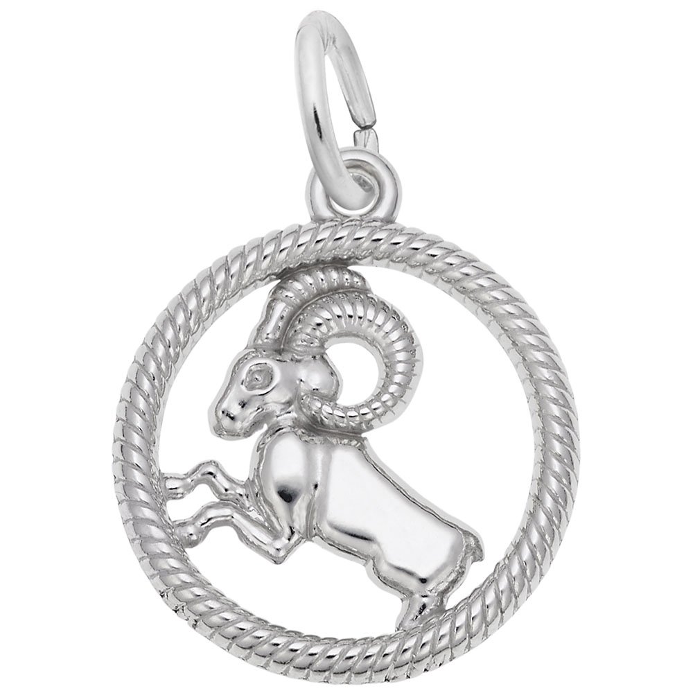 Aries Zodiac Charm Pendant - Sterling Silver & Gold Plated for Bracelets, Necklaces - Perfect for Birthdays, Gifts & Astrology Jewelry Collections