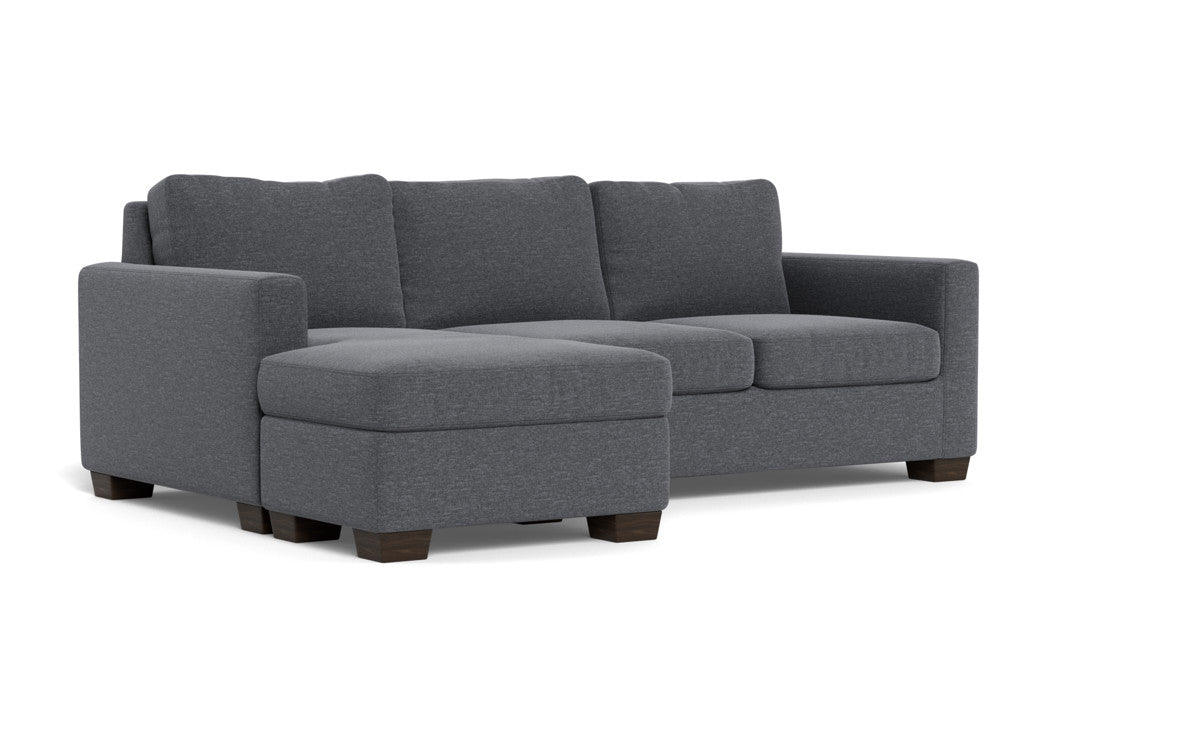 Reversible Chaise Queen Sleeper Sofa Bed with Storage - Modern Convertible Sectional Couch for Small Spaces, Living Room, Guest Room & Apartment