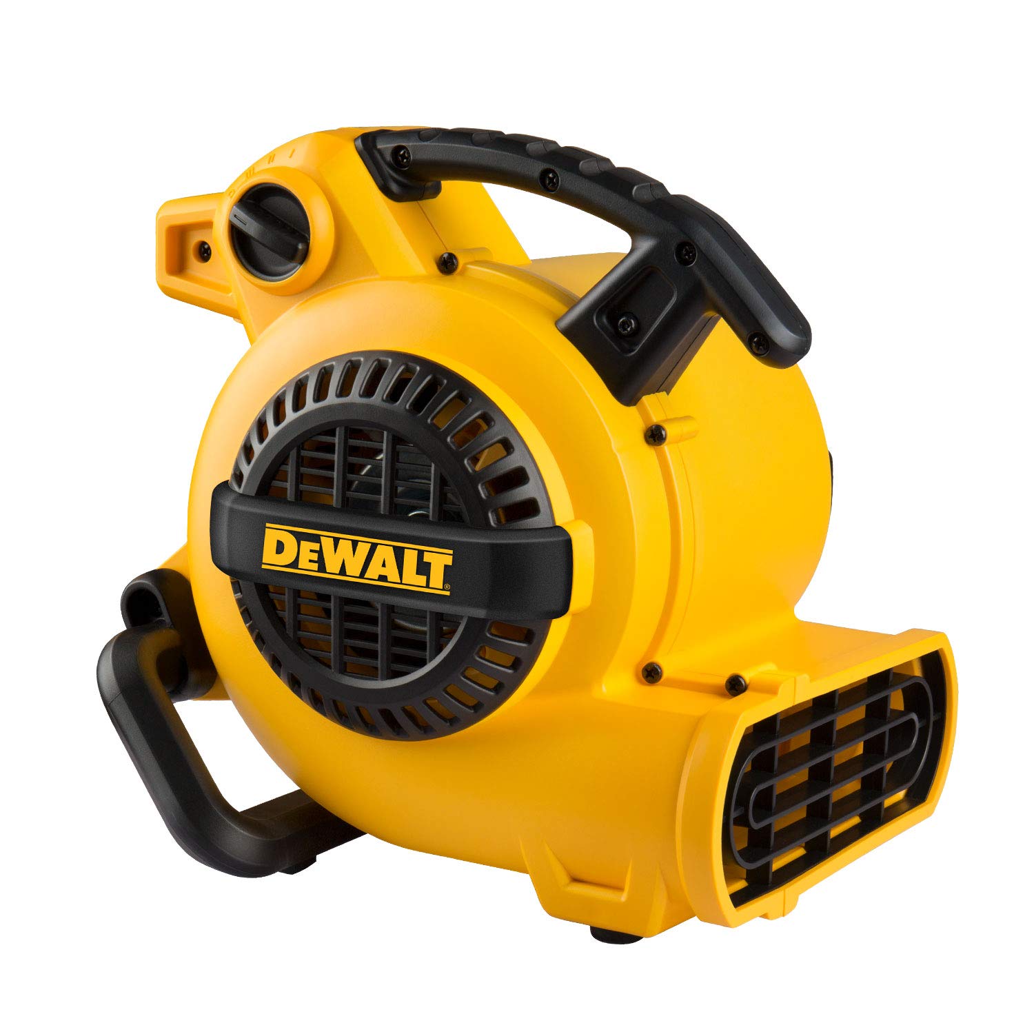 DEWALT 276W 3-Speed Portable Air Mover & Utility Blower Fan - 1/5 HP 600 CFM Floor Dryer for Carpet, Home & Commercial Use | Fast Drying for Water Damage, Janitorial Cleaning & Construction Sites (Model DXAM-2260)