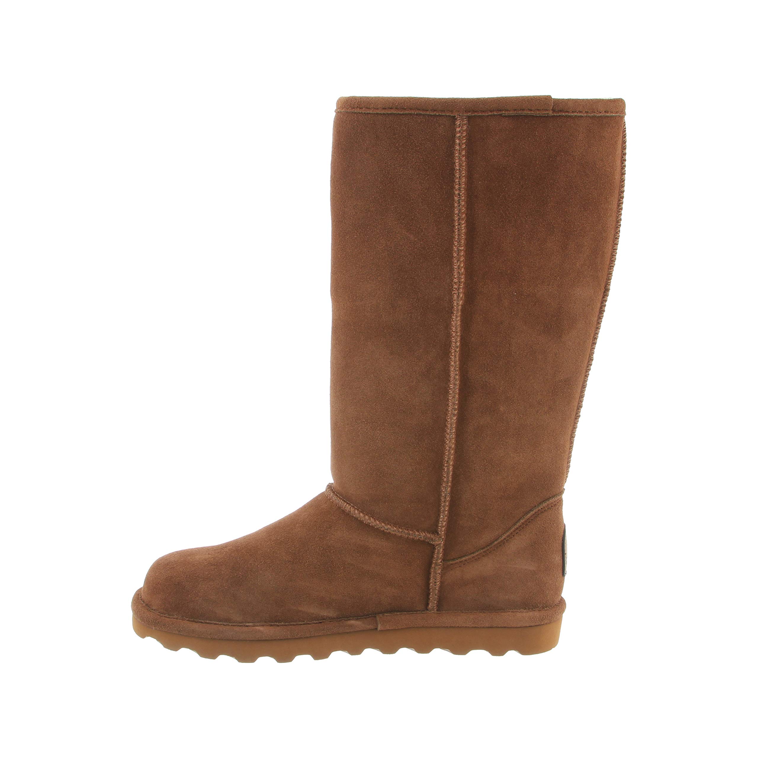 BEARPAW Women's Elle Tall Wide Winter Boots - Classic Suede Slip-On Ankle Boots in Multiple Colors | Comfortable Warm Snow Boots for Women | Perfect for Casual Outfits, Winter Hiking & Cold Weather