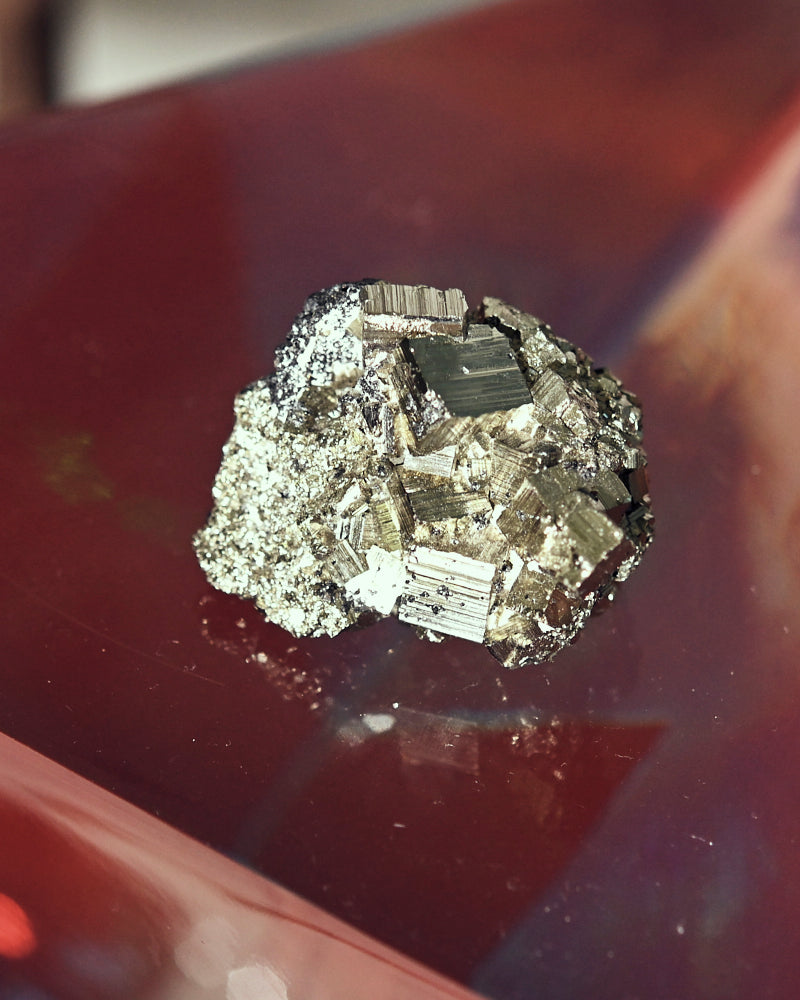 Natural Pyrite Cluster 3 Inch - Raw Mineral Specimen for Crystal Healing, Meditation & Home Decor | Perfect for Collectors, Reiki & Feng Shui