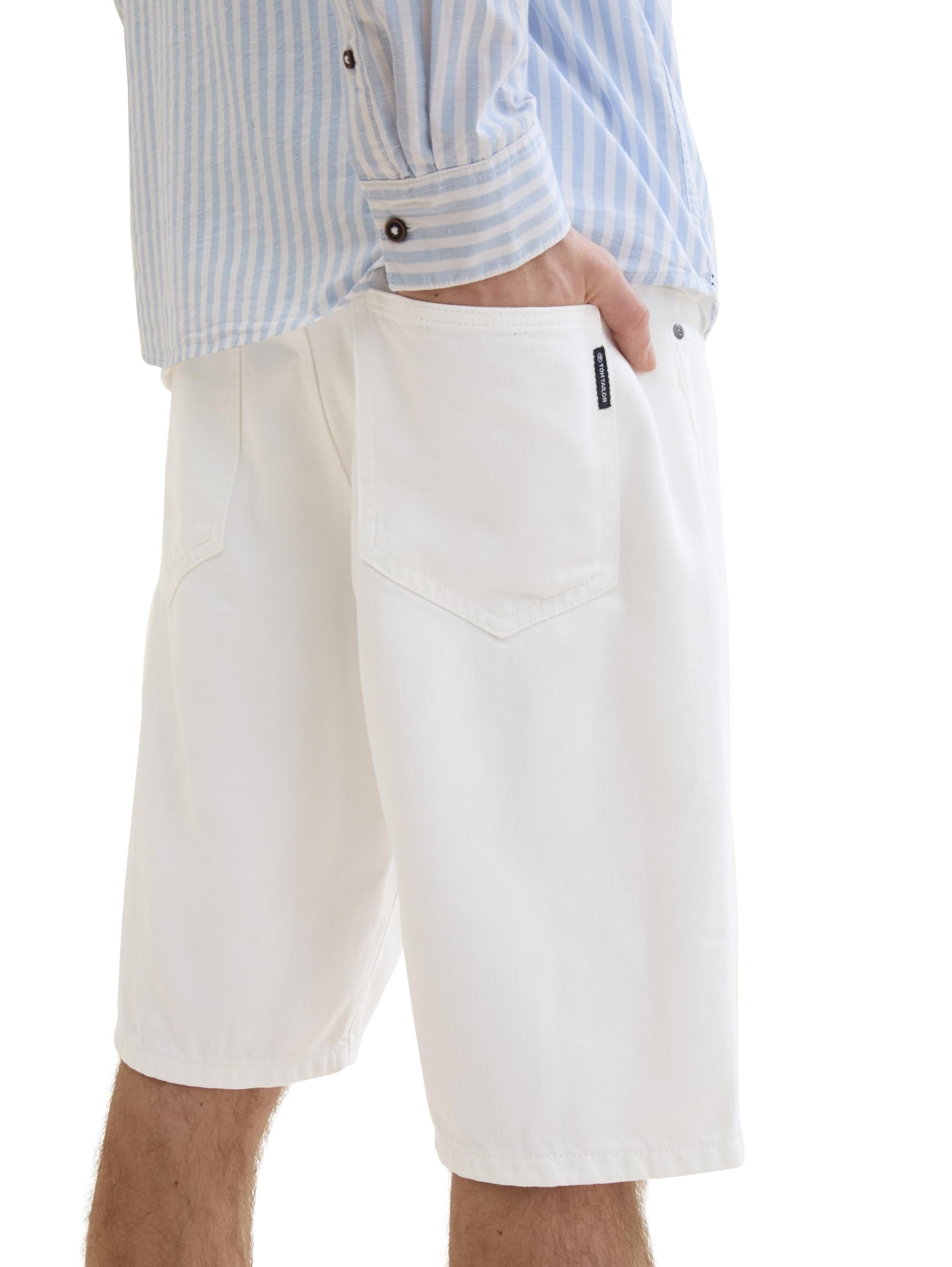 TOM TAILOR Men's Morris Relaxed Fit Shorts - Comfortable Casual Summer Shorts for Outdoor Activities, Travel & Lounge Wear