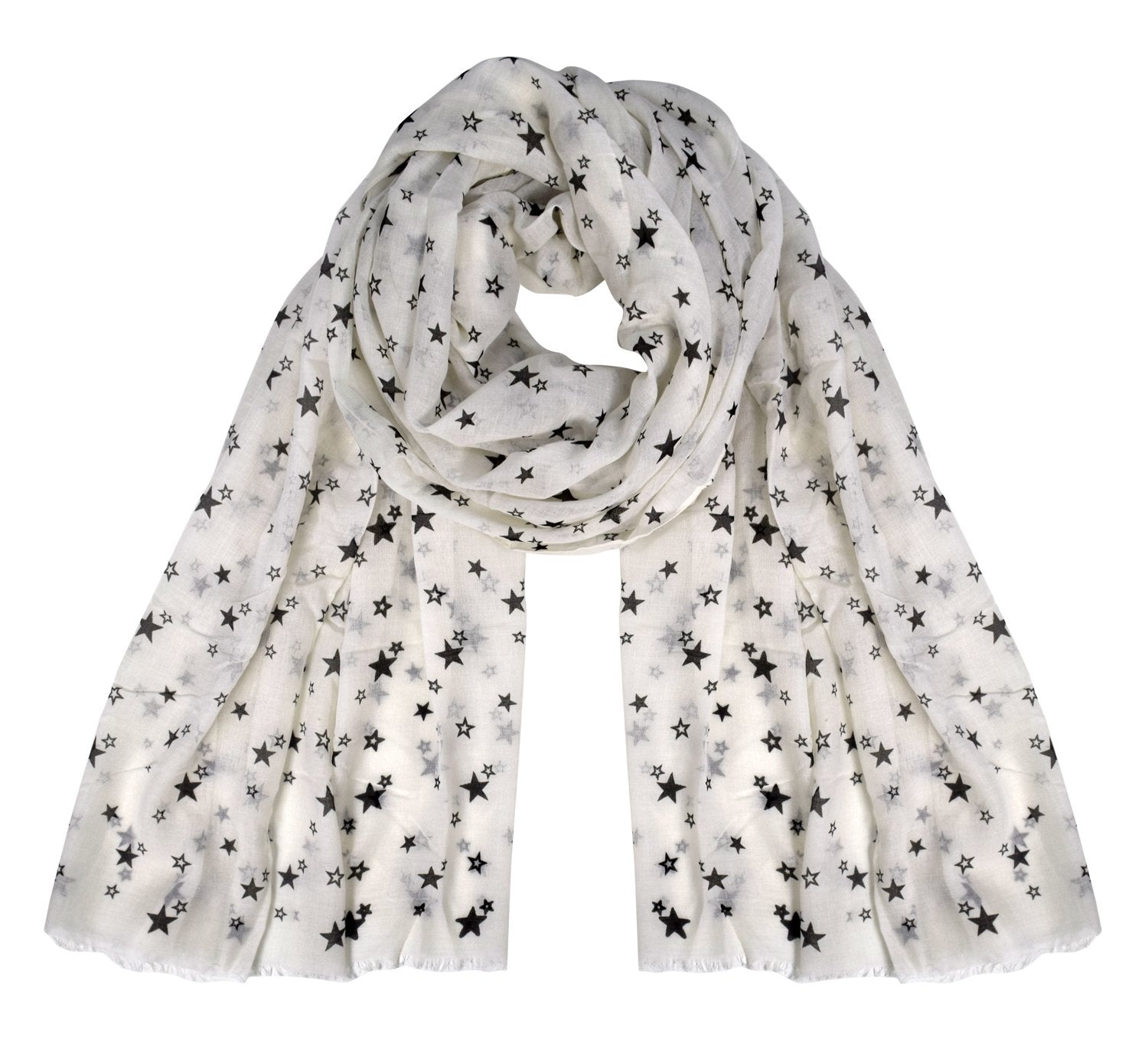 Women's Lightweight Starry Scarf Shawl - Breathable Summer Fashion Accessory for Beach, Travel & Evening Outfits