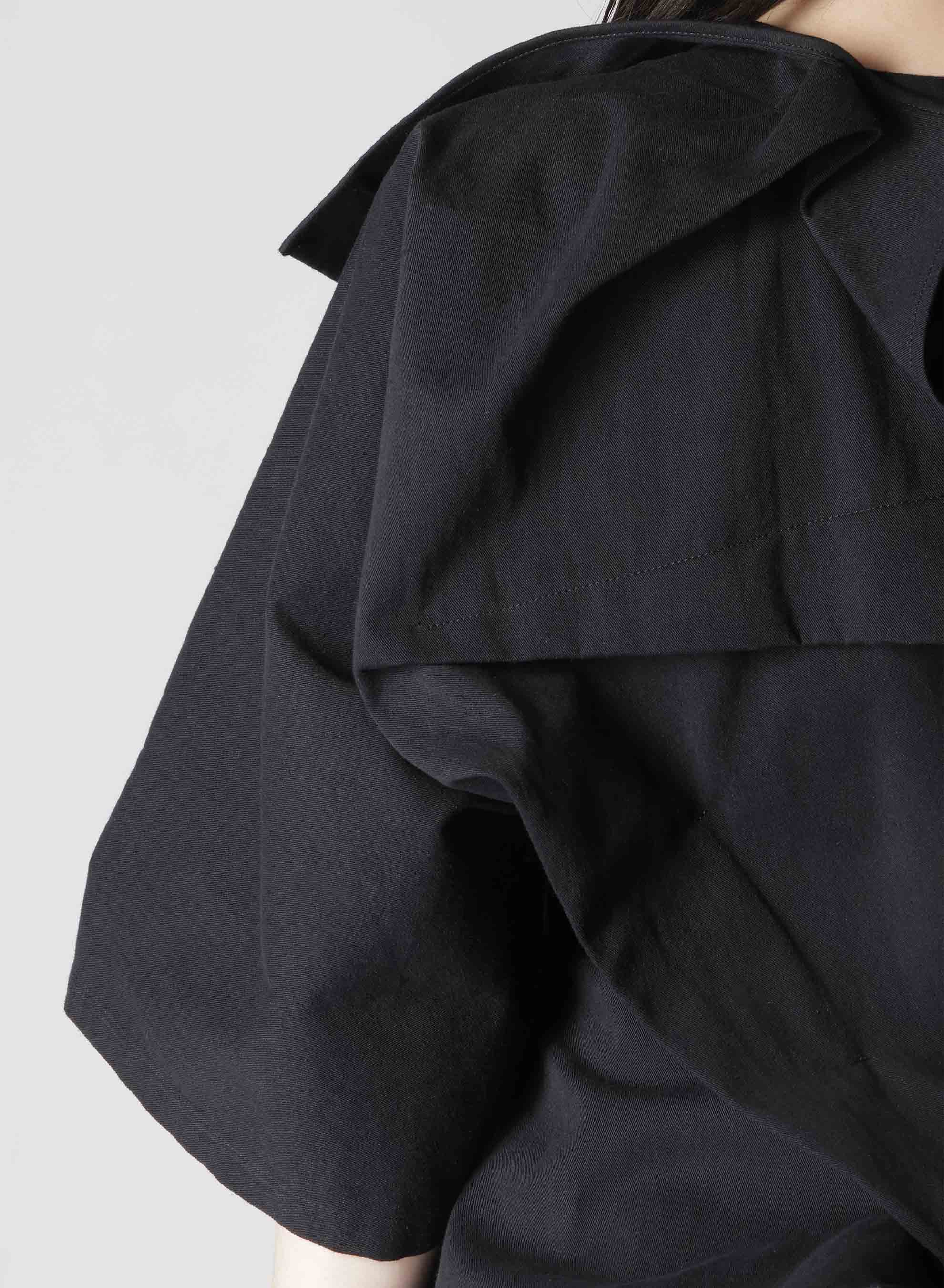 Premium C/HEMP Backside Uniform Twill Jacket with Draped Sleeves - Eco-Friendly Fashion for Work & Casual Wear