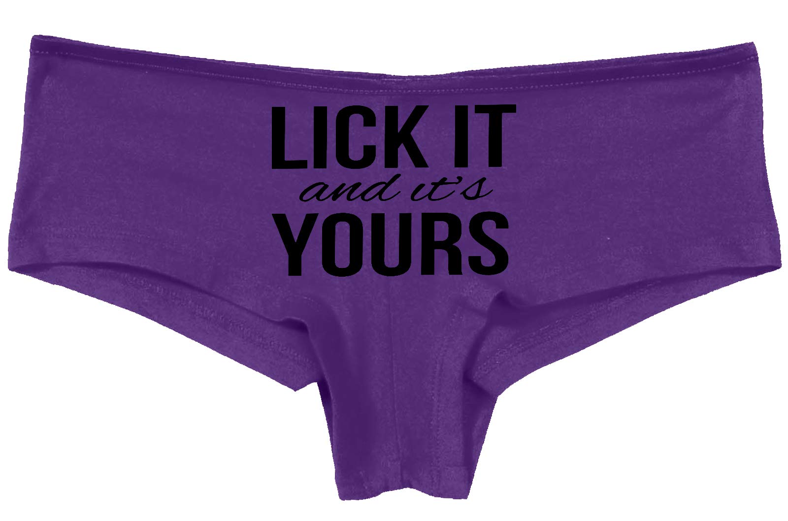 Funny Oral Sex Underwear - Knaughty Knickers 'Lick It And It's Yours' Novelty Lingerie for Couples | Perfect for Bachelorette Parties, Valentine's Gifts & Spicy Date Nights
