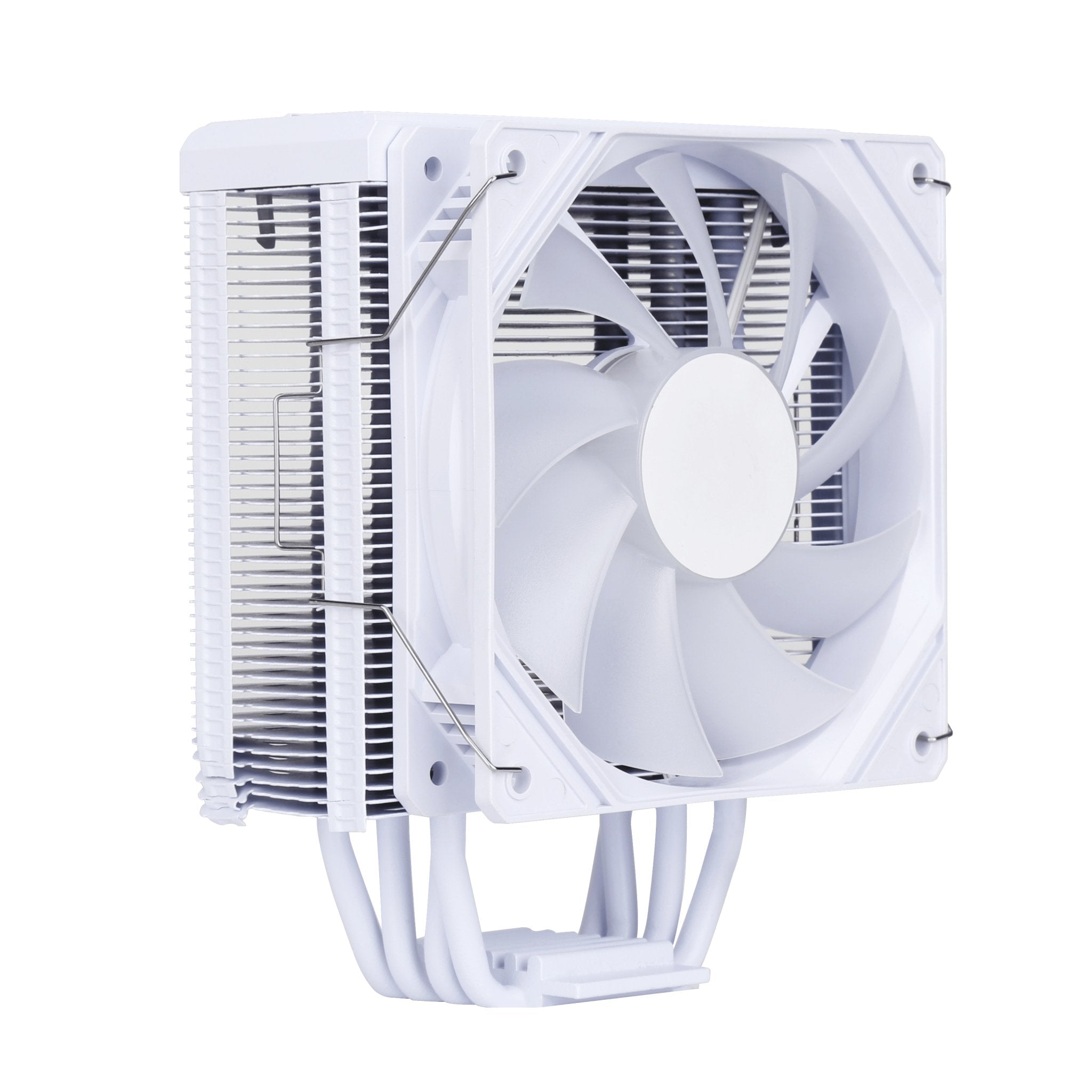 SAMA KA400DW RGB CPU Air Cooler - Compatible with Intel LGA 1150/1151/1155/1156/1200/1366/1700 Sockets - White LED Cooling Fan for PC Gaming & Workstation Builds