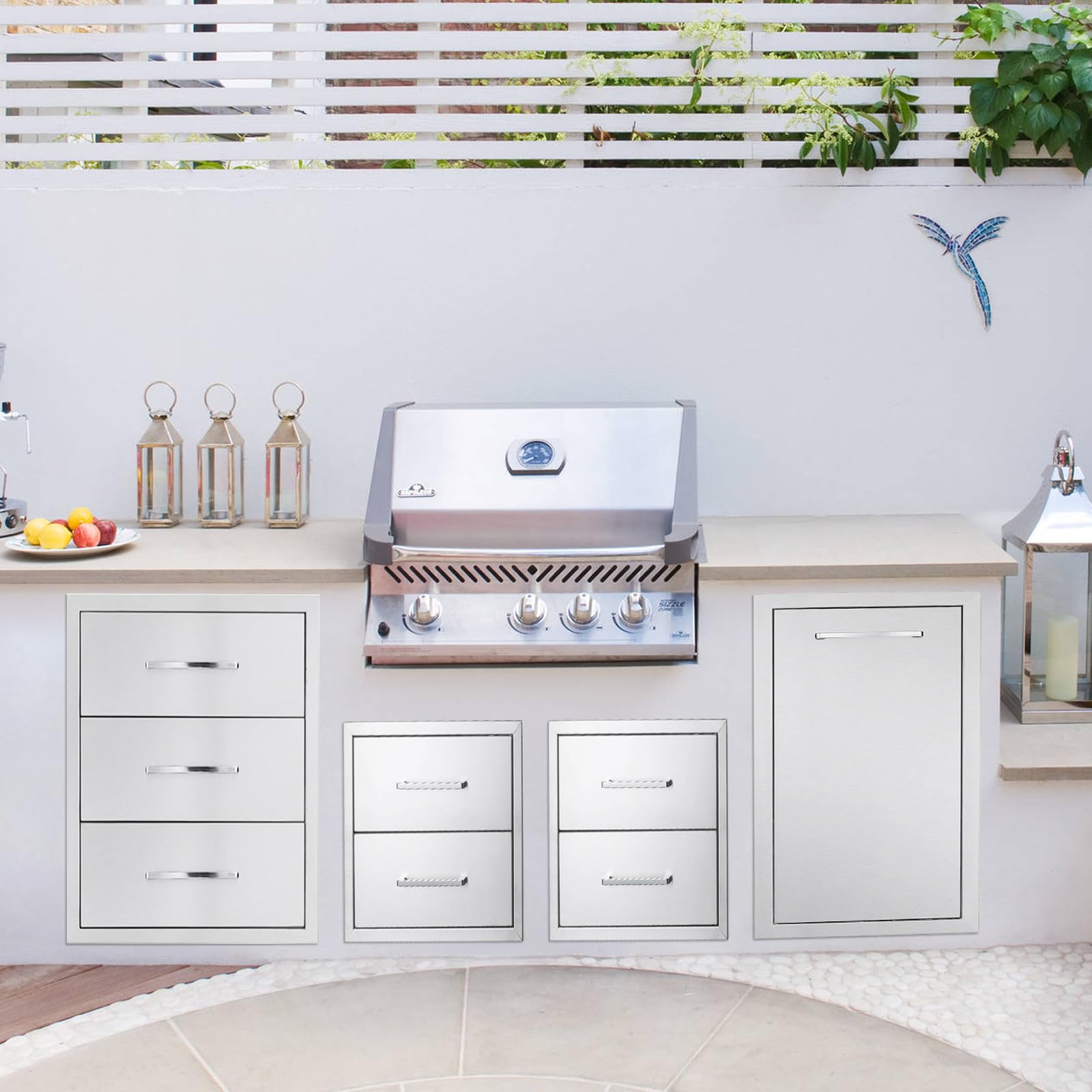 Stainless Steel Outdoor Kitchen Drawers - 14