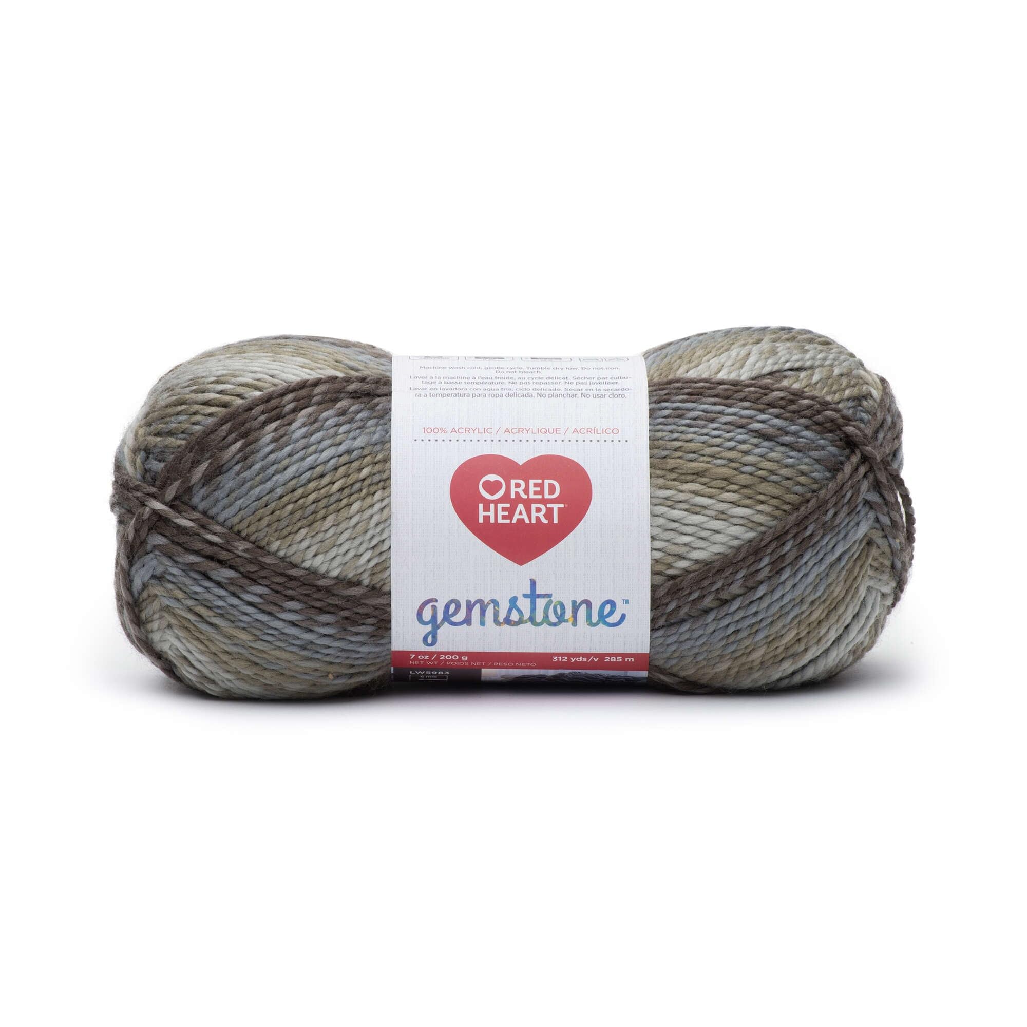 Red Heart Yarn Gemstone-Diamond - Premium Knitting & Crochet Yarn for DIY Crafts, Sweaters & Scarves - Perfect for Handmade Gifts & Home Decor Projects