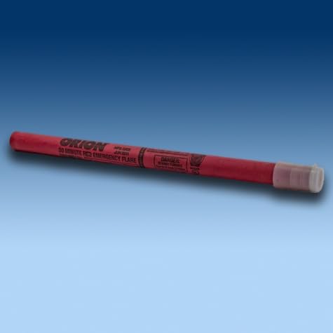 Orion Road Safety Flare 36 Pack - Waxed Emergency Road Flares for Highway, Roadside & Car Safety - 30 Minute Burn Time, No Stand Needed - Perfect for Nighttime Breakdowns, Construction Zones & Emergency Signaling