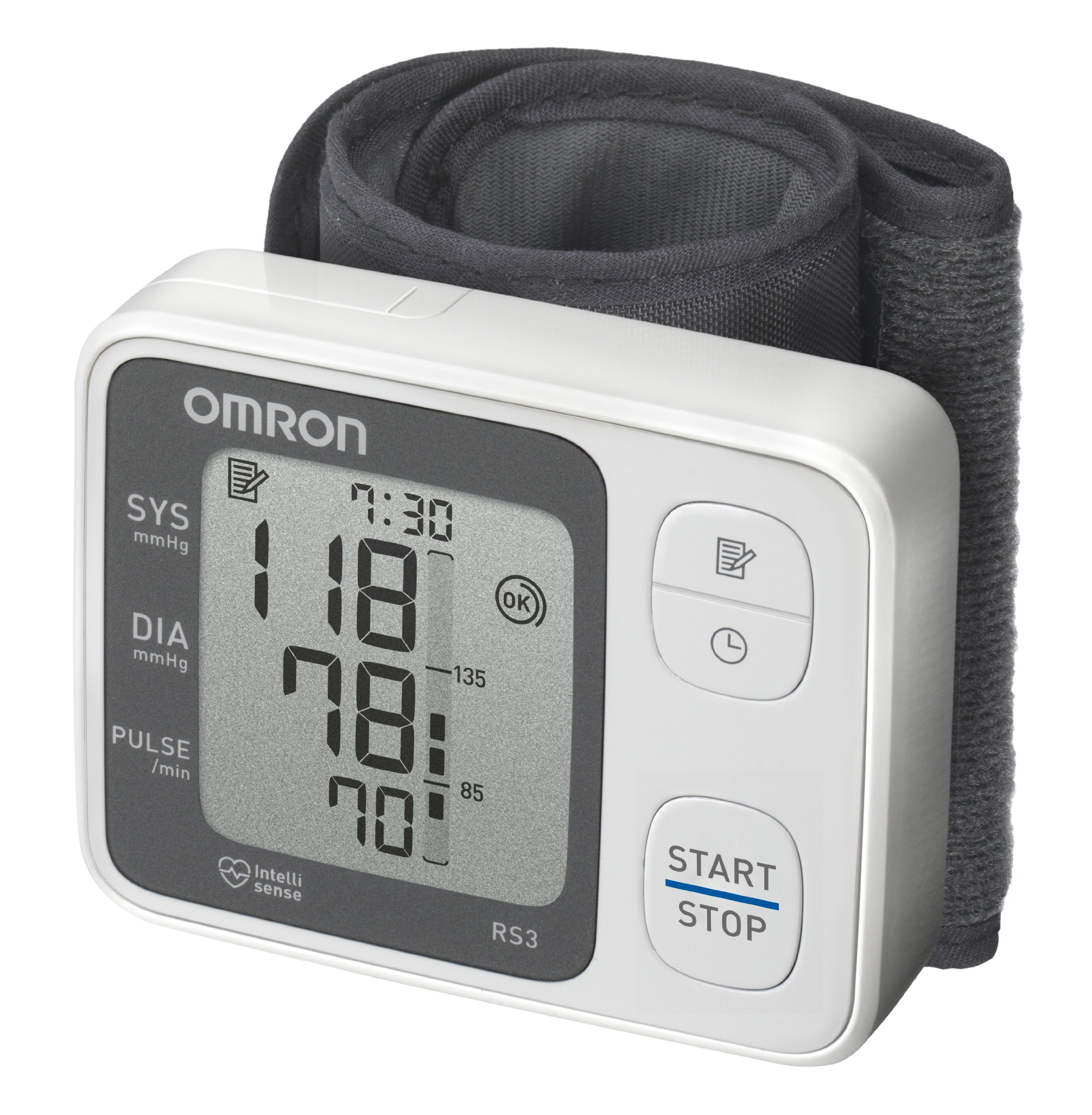 Omron RS3 Wrist Blood Pressure Monitor - Accurate Digital BP Machine for Home Use, Portable Heart Rate & Hypertension Monitor - Ideal for Travel, Office, and Daily Health Tracking