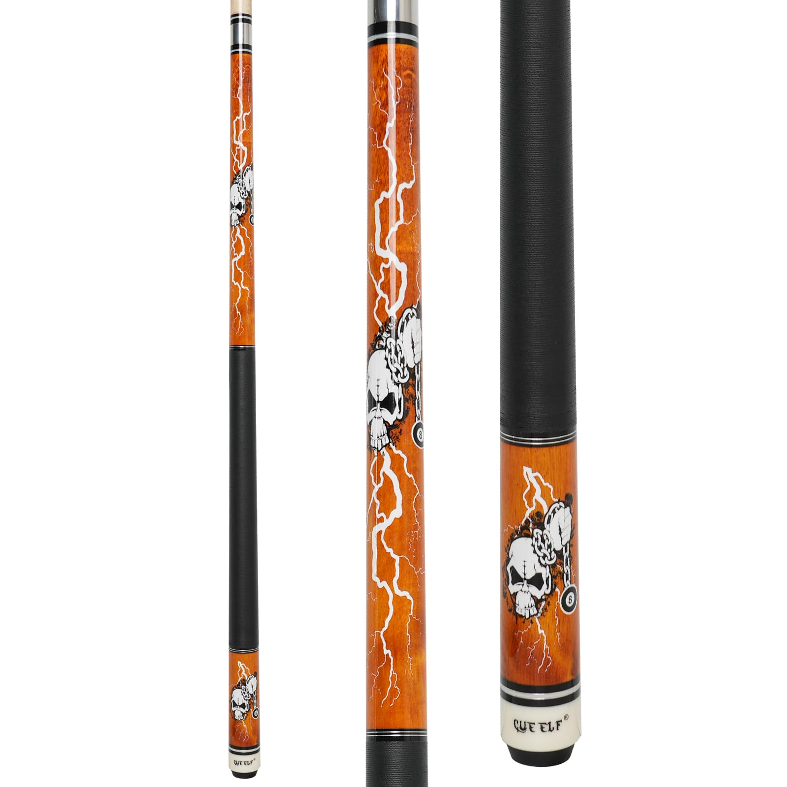 Professional Pool Cue Stick with Low Deflection 13mm Black Tip - Hardwood Canadian Maple Billiard Cue for Precision Shots | Perfect for Tournaments, Bars & Home Game Rooms