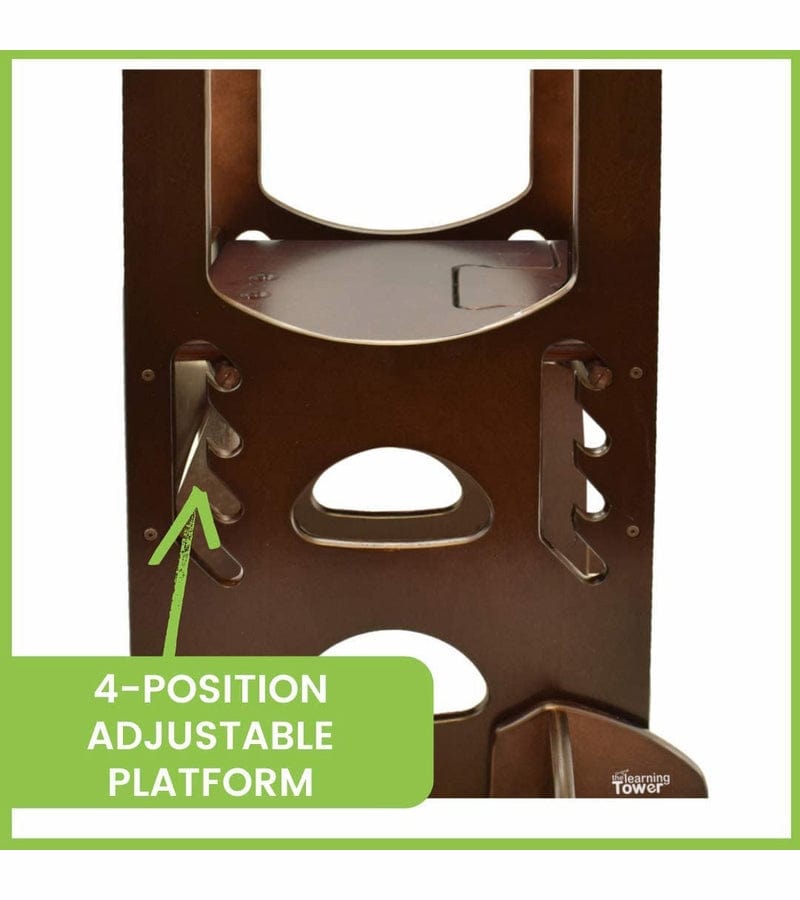 Little Partners The Original Learning Tower - Adjustable Toddler Step Stool for Kitchen, Baking & Learning - Safe & Sturdy Montessori Helper for Kids
