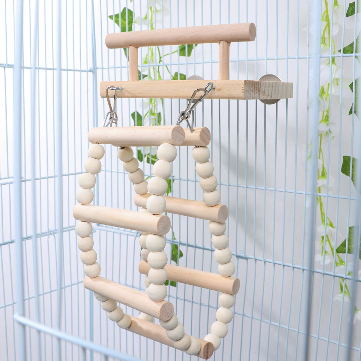 POPETPOP 1pc Parrot Pendant Toy - Hanging Chew Swing for Birds, Durable Bite Toy for Parrots & Cockatiels - Perfect for Cage Enrichment & Playtime