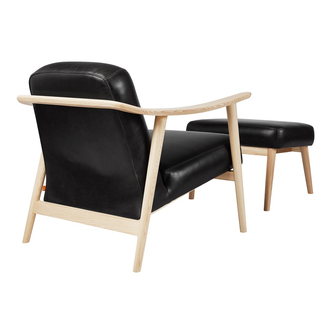 Gus Modern Baltic Chair - Mid-Century Modern Dining Chair with Wooden Legs - Perfect for Dining Room, Kitchen, and Office Decor