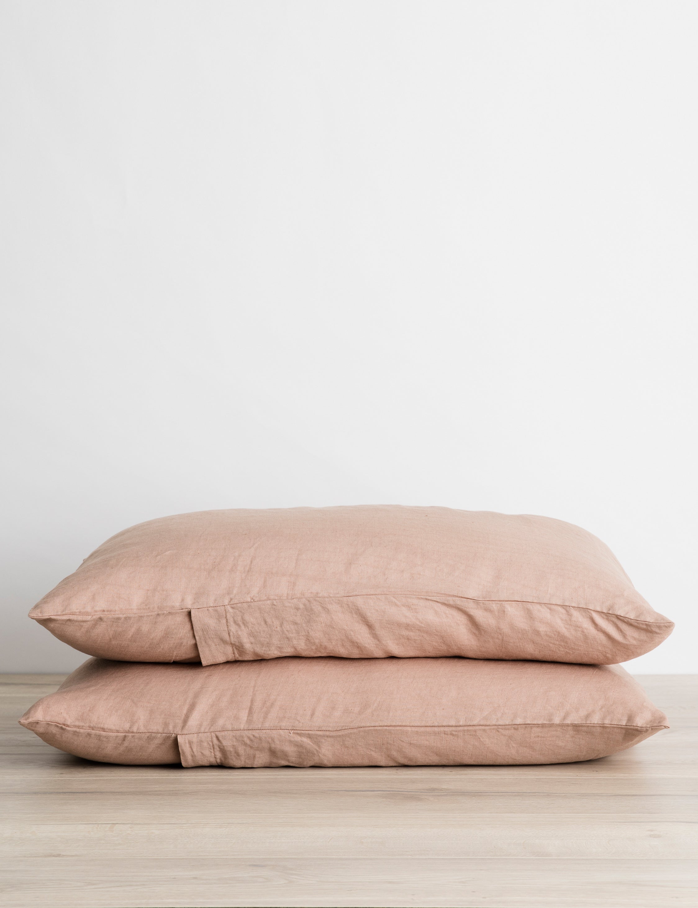 Premium European Flax Linen Pillowcase Set of 2 - 100% Natural Breathable Bedding for Hot Sleepers - Luxury Hotel Style Pillow Covers for Master Bedroom & Guest Room