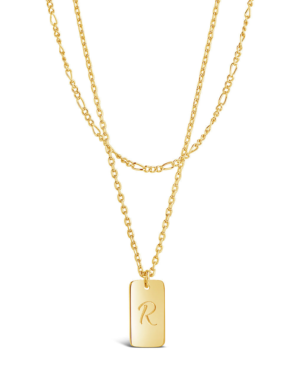 Layered Chain Necklace for Women - Initial Pendant Necklace, Dainty Gold & Silver Jewelry Gift for Her - Perfect for Everyday Wear, Date Night & Special Occasions