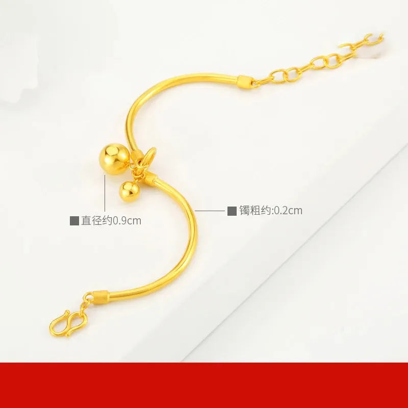 24K Pure Gold Bracelet 999 Solid Gold Bangle - Elegant Butterfly Design Classic Jewelry for Women | Perfect for Weddings, Parties & Special Occasions | Trendy 2023 Collection