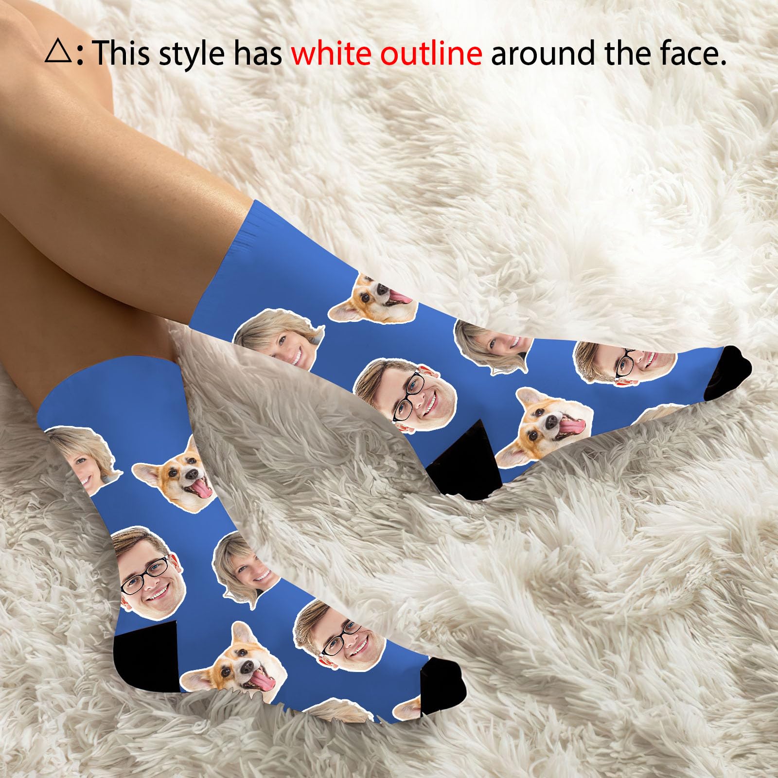 Custom Photo Socks - Personalized Face Socks for Men & Women | Unique Novelty Gift for Birthdays, Anniversaries & Couples | Fun Printed Socks for Everyday Wear & Special Occasions