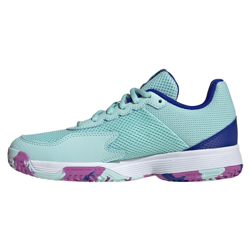 Juniors' Courtflash Tennis Shoes for Women - Semi Flash Aqua & Lucid Blue - Lightweight Athletic Sneakers for Tennis, Running & Casual Wear