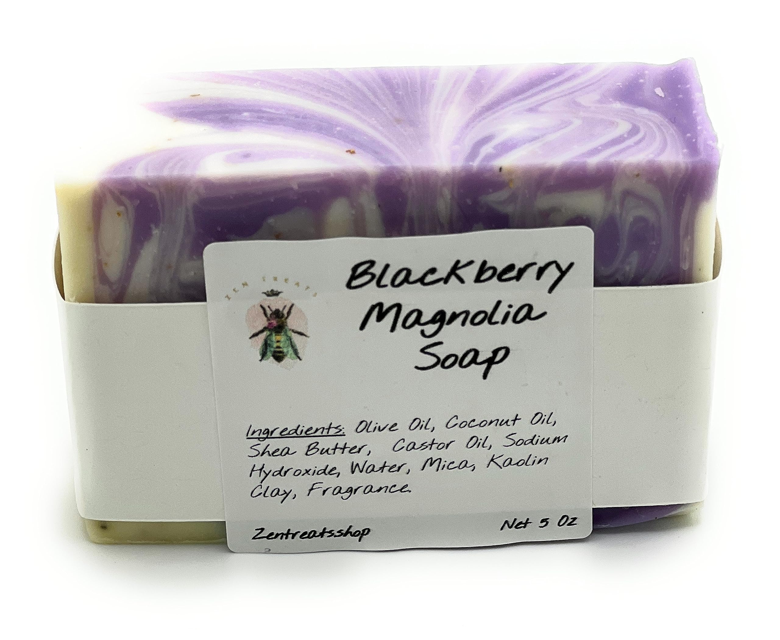 Blackberry Magnolia Handmade Soap - Natural Exfoliating & Moisturizing Bar for Sensitive Skin | Perfect for Gifts, Spa Days & Self-Care Routines